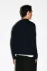 Hauser 90s Fit Crewneck Sweater | Navy sold by California Arts