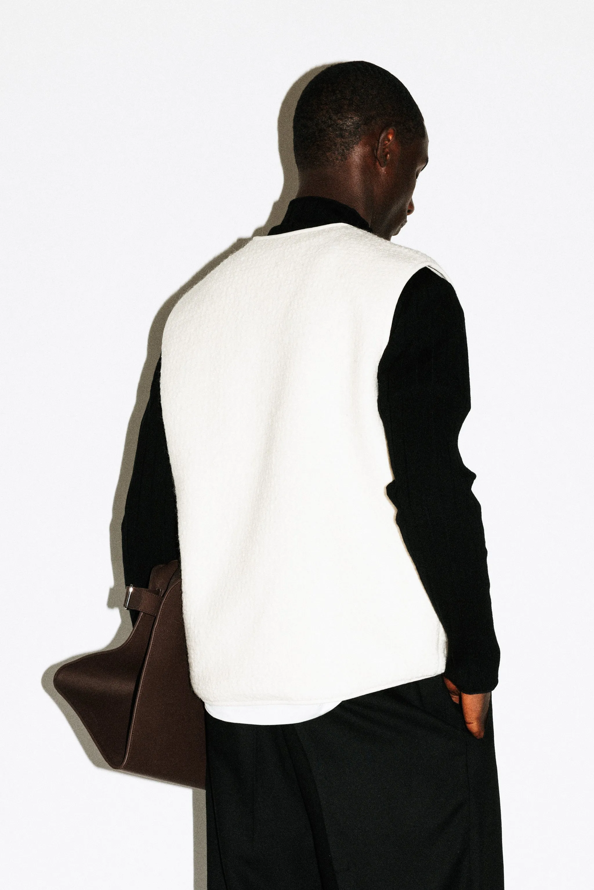 Alta Textural Teddy Gilet | Bone sold by California Arts product image thumbnail 3