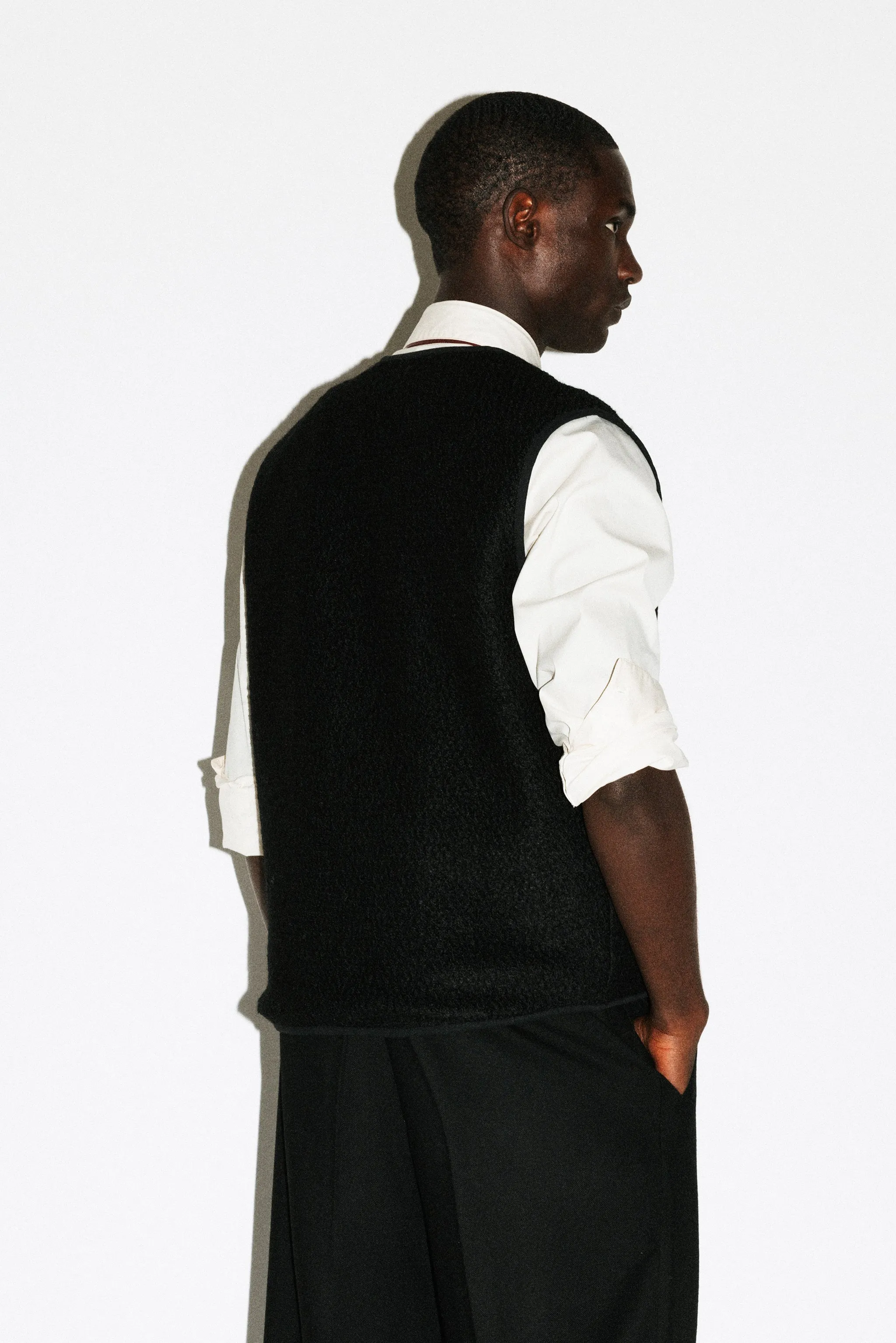 Alta Textural Teddy Gilet | Black sold by California Arts product image thumbnail 3