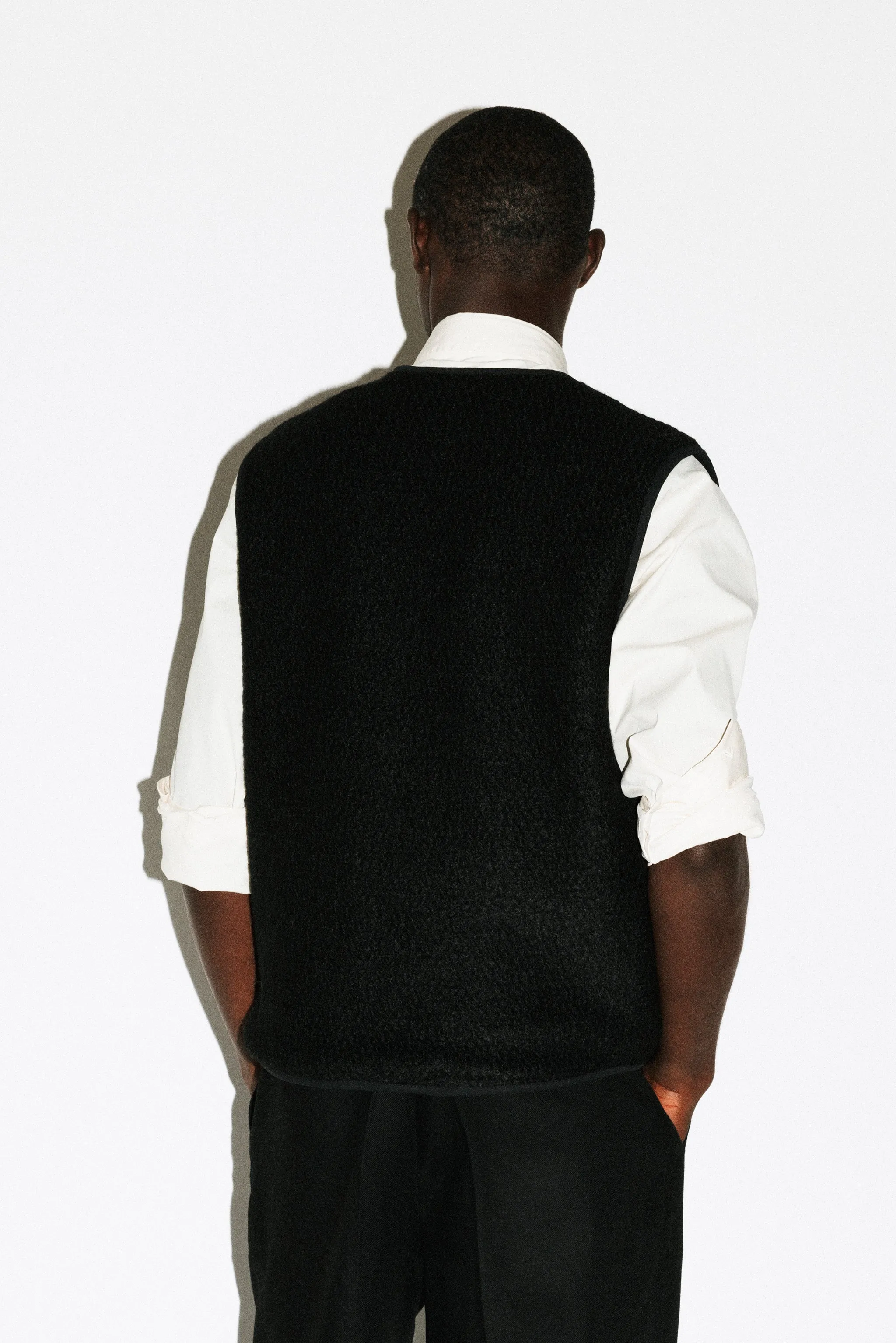Alta Textural Teddy Gilet | Black sold by California Arts product image thumbnail 4