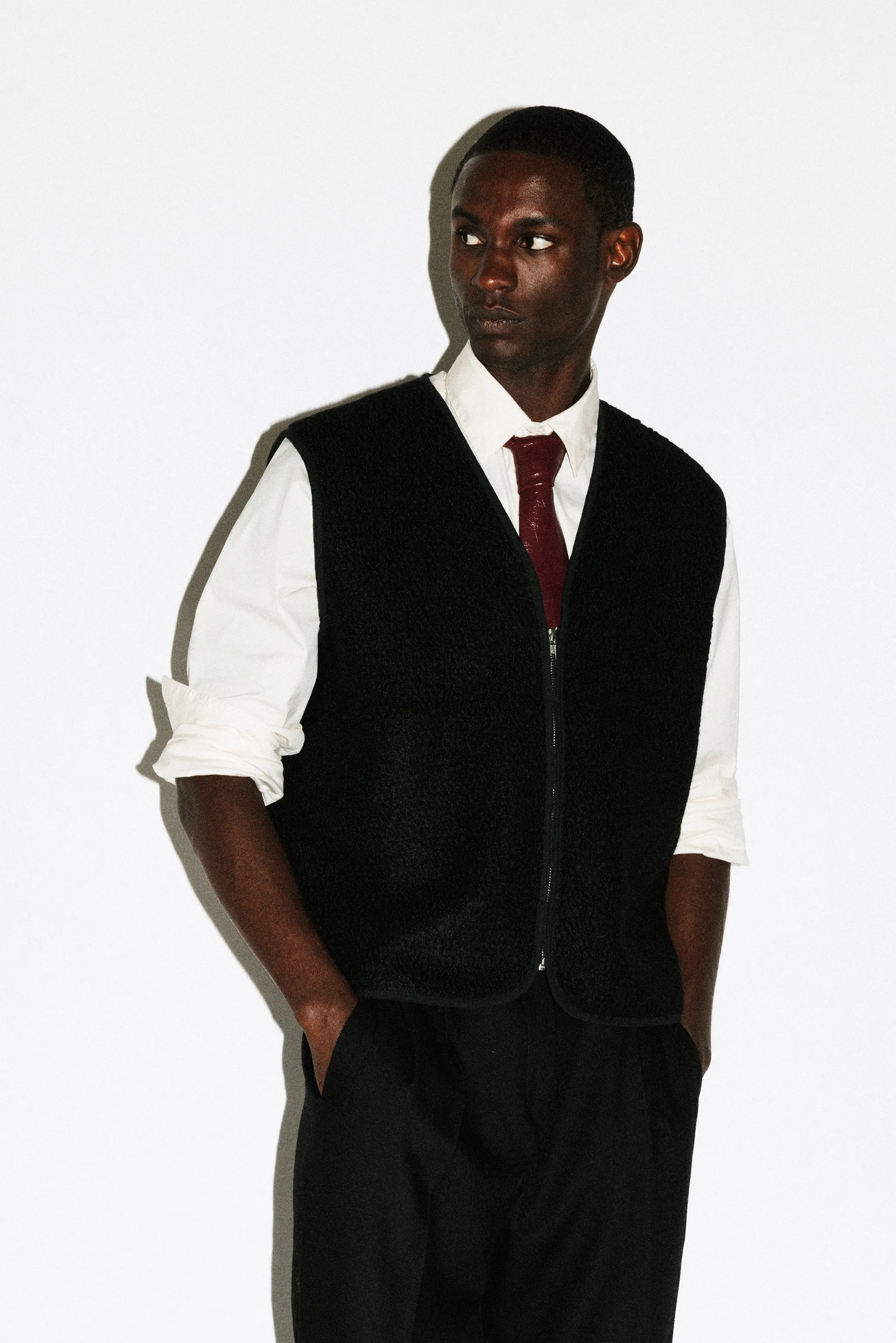 Alta Textural Teddy Gilet | Black sold by California Arts product image thumbnail 2