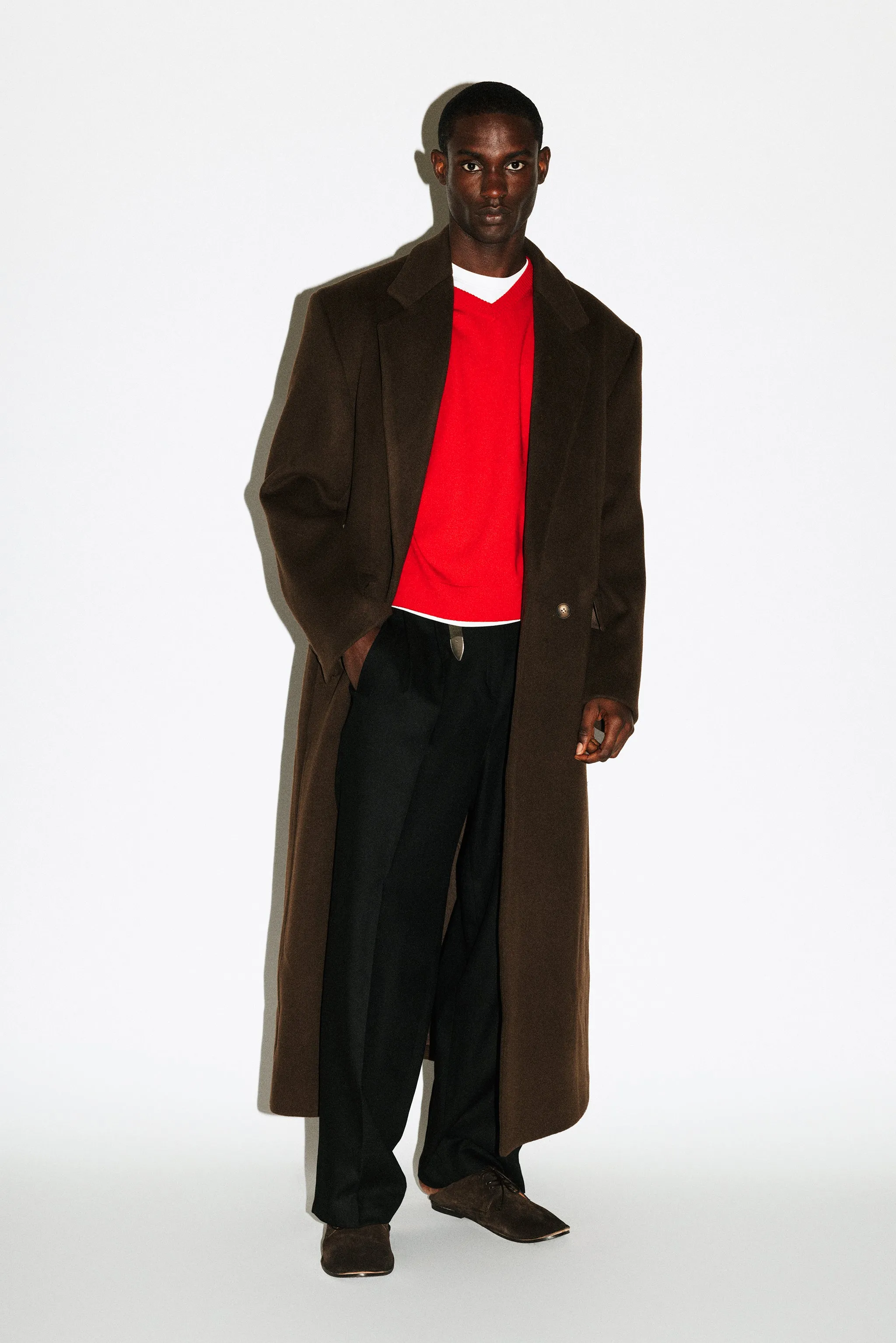 Manhattan Oversized Overcoat | Chocolate Brown sold by California Arts