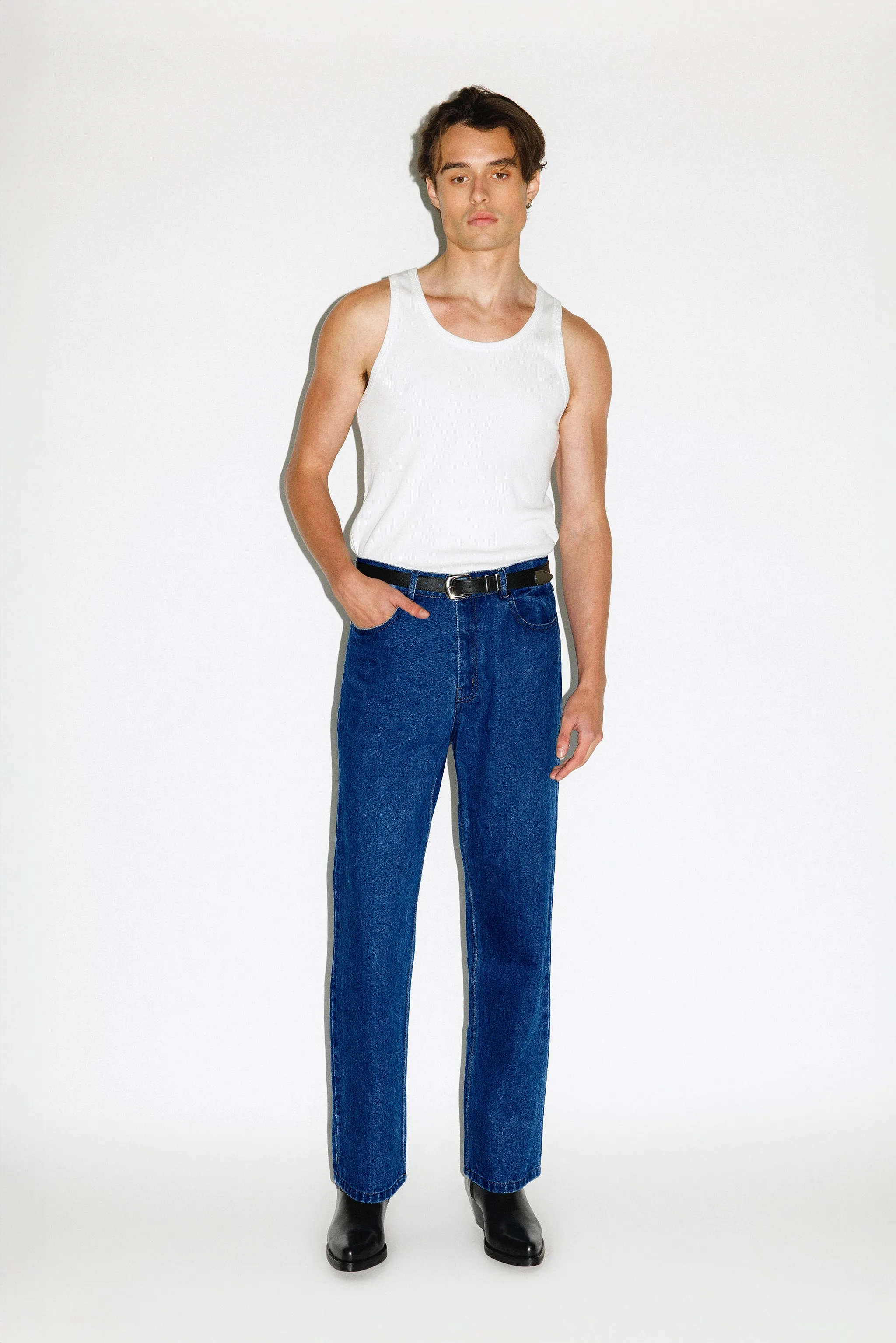 Rodeo Classic Straight-Leg Jeans | Western Blue sold by California Arts