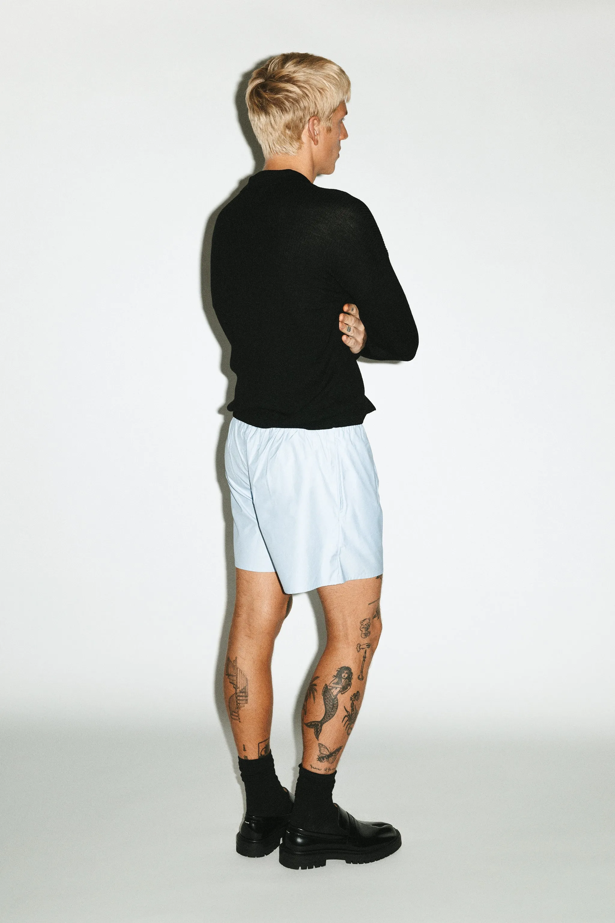 Doheny Cotton Poplin Shorts | Powder Blue sold by California Arts product image thumbnail 3