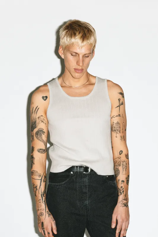 Virgil Cropped Tank | Concrete sold by California Arts