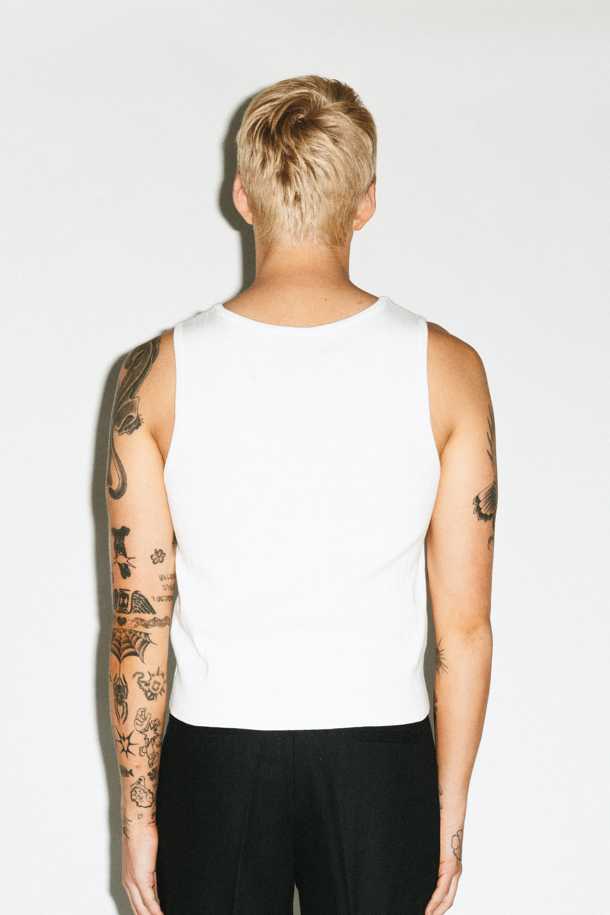 Virgil Cropped Tank | Ivory sold by California Arts product image thumbnail 5