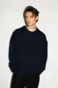 Palos Oversized Crew-Neck Sweater  |  Navy sold by California Arts