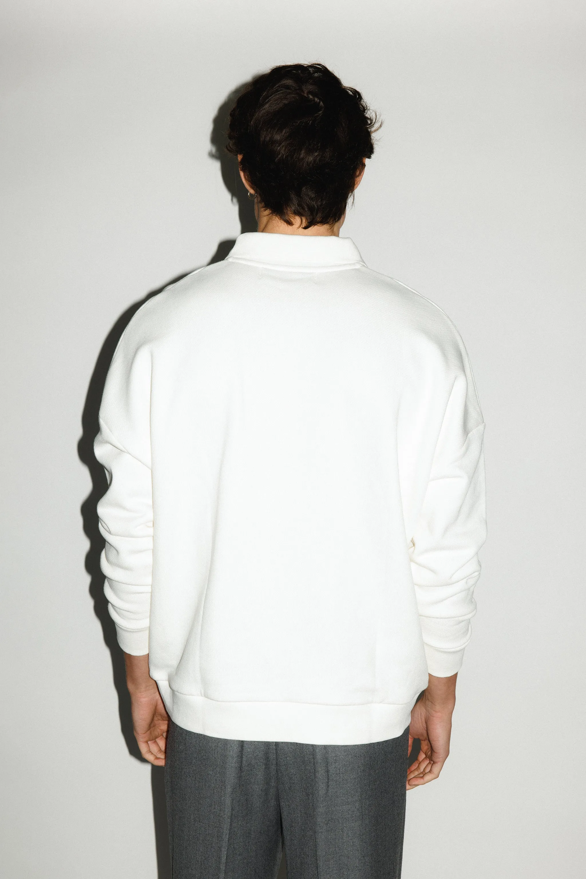 Pacific Oversized Collared Sweatshirt  |  Ivory sold by California Arts product image thumbnail 5