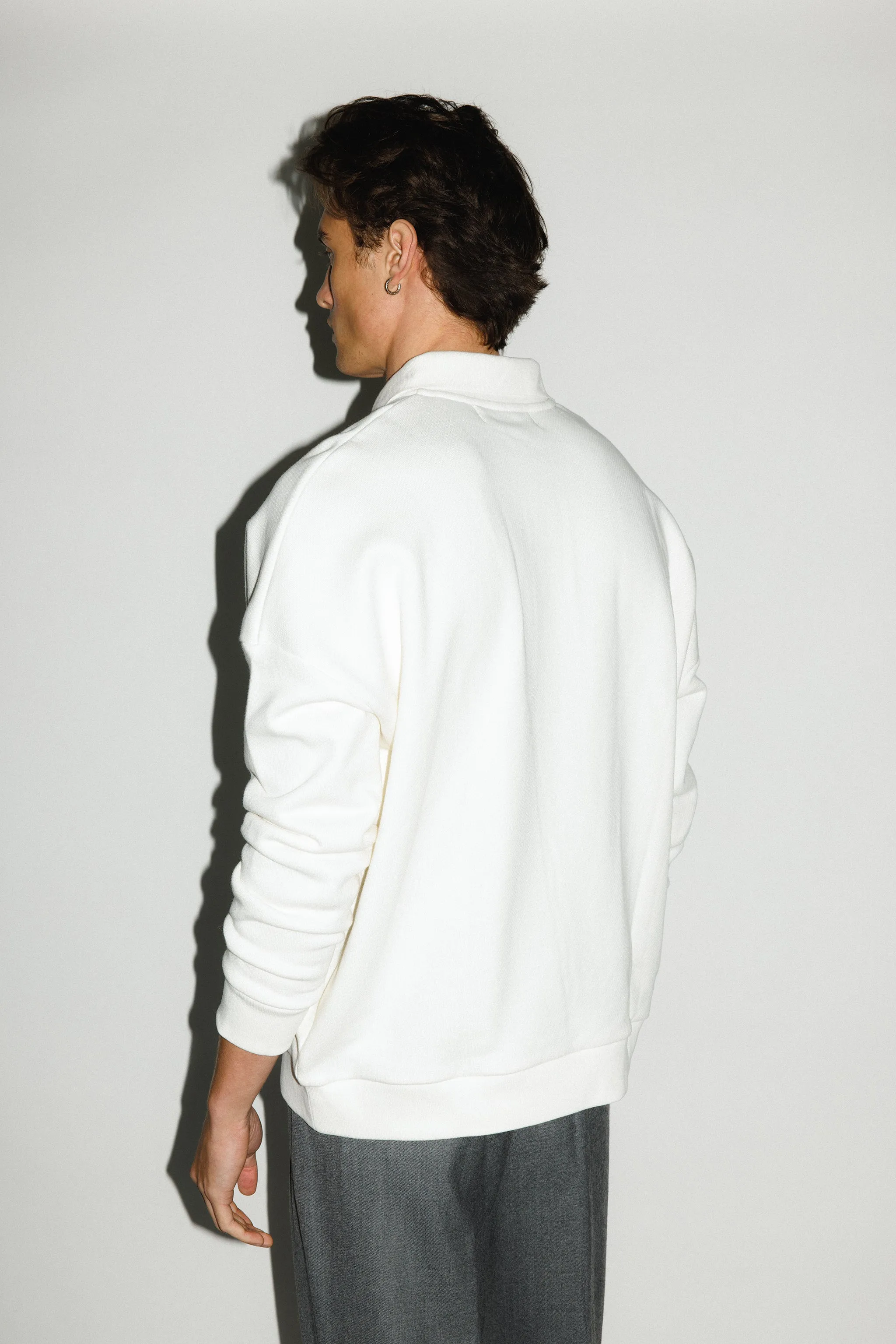 Pacific Oversized Collared Sweatshirt  |  Ivory sold by California Arts product image thumbnail 4