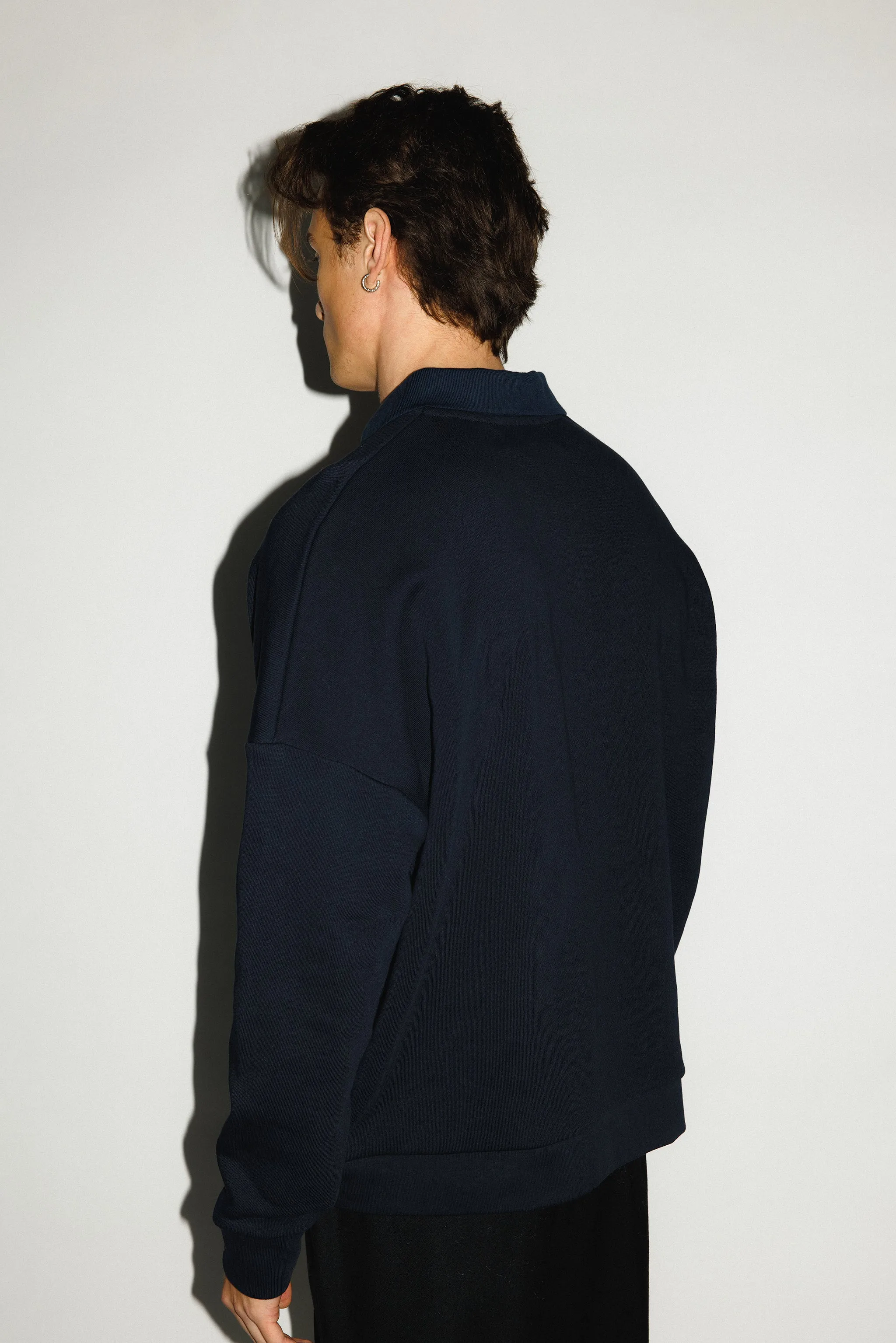 Pacific Oversized Collared Sweatshirt | Navy sold by California Arts product image thumbnail 4