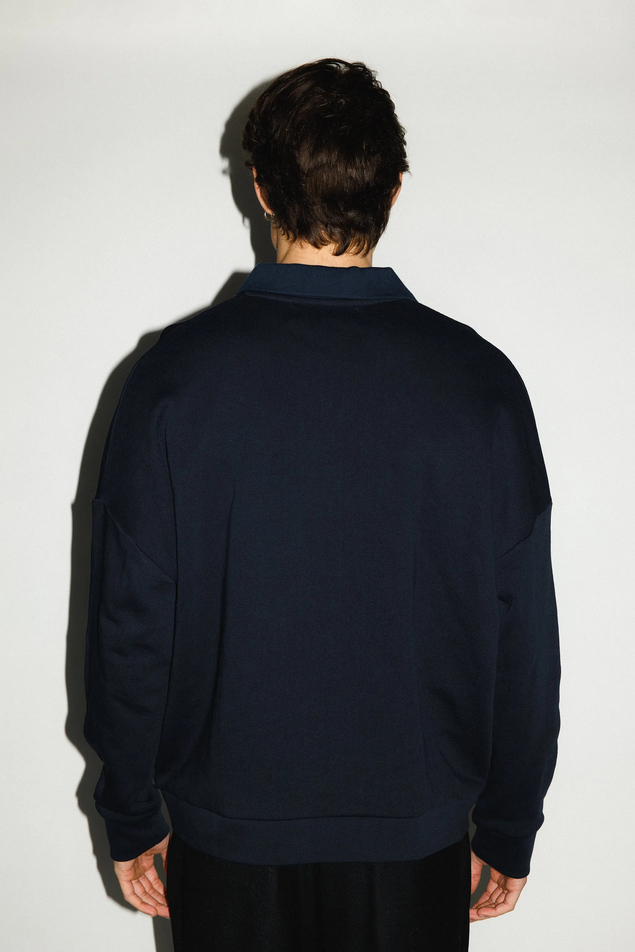 Pacific Oversized Collared Sweatshirt | Navy sold by California Arts product image thumbnail 5