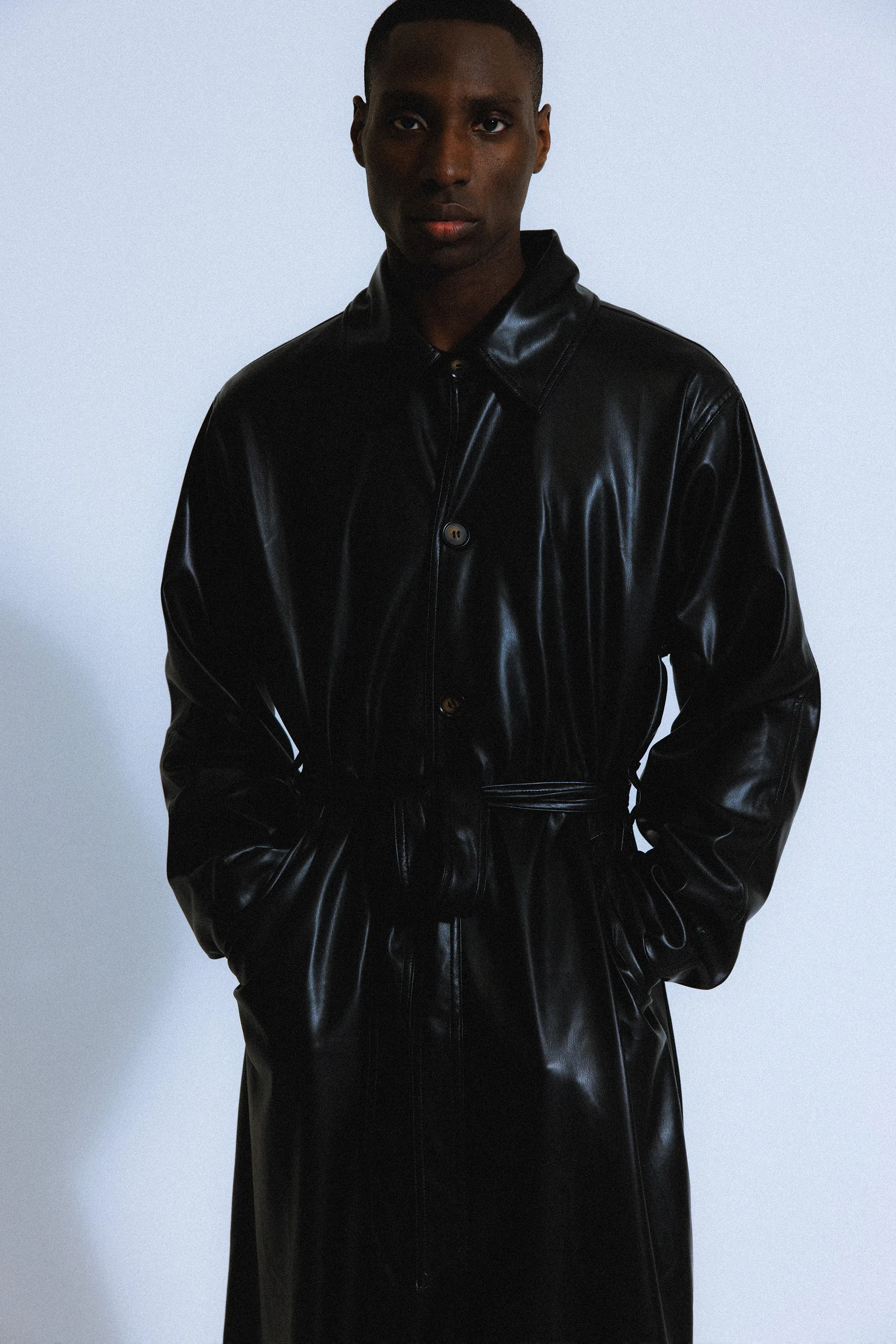 Palladium Vegan Leather Trench | Black sold by California Arts product image thumbnail 5