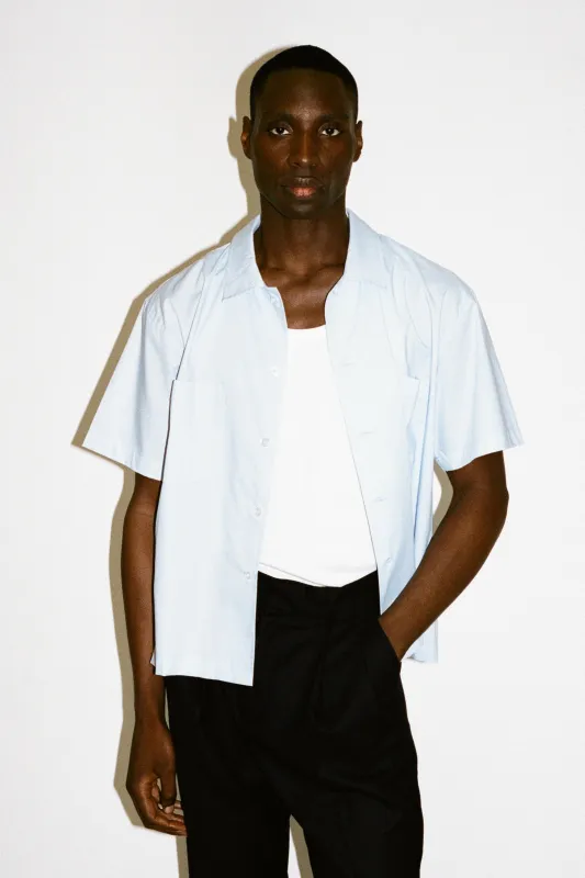 Venice Short-Sleeve Summer Shirt  |  Blue sold by California Arts
