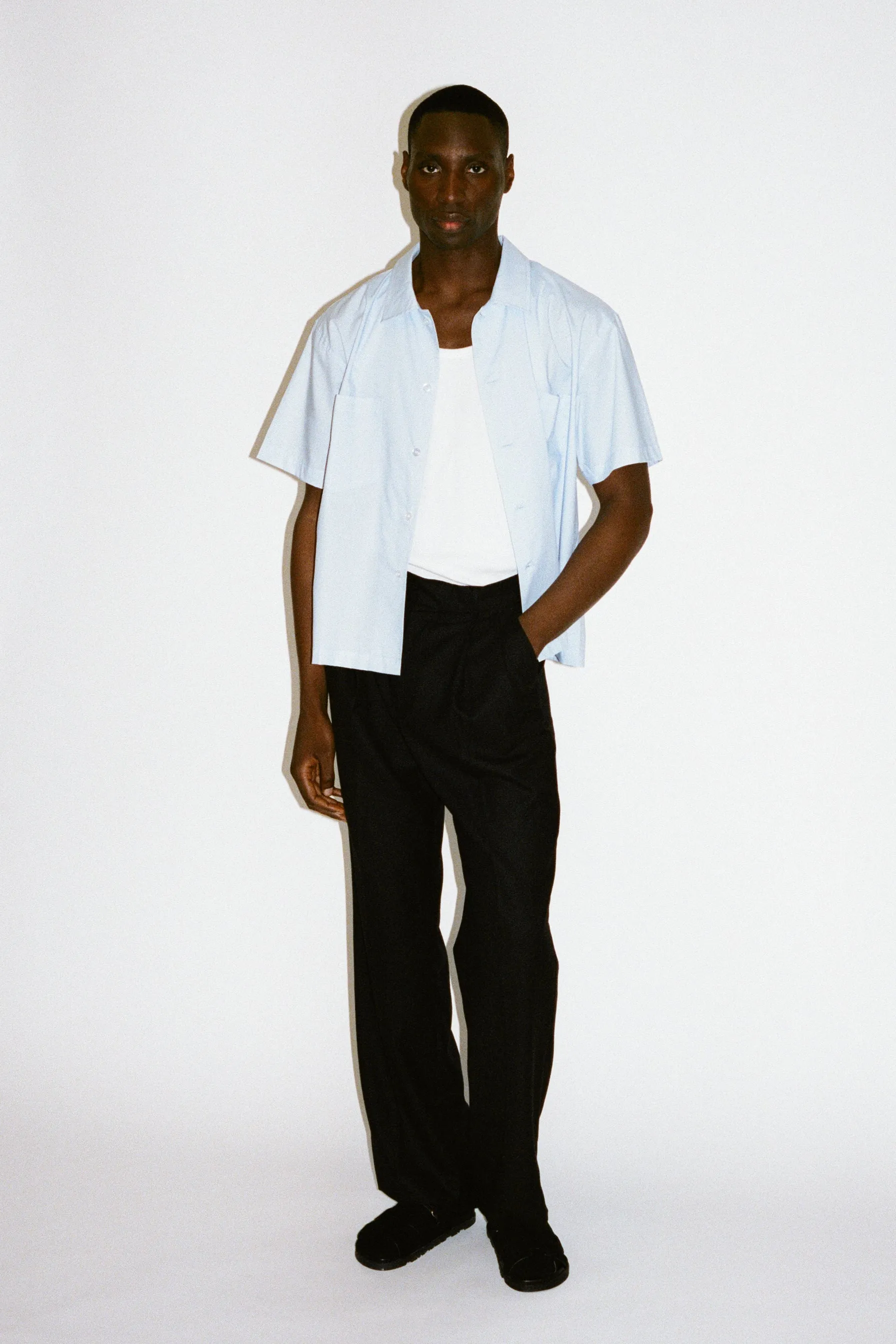 Venice Short-Sleeve Summer Shirt | Blue sold by California Arts product image thumbnail 5