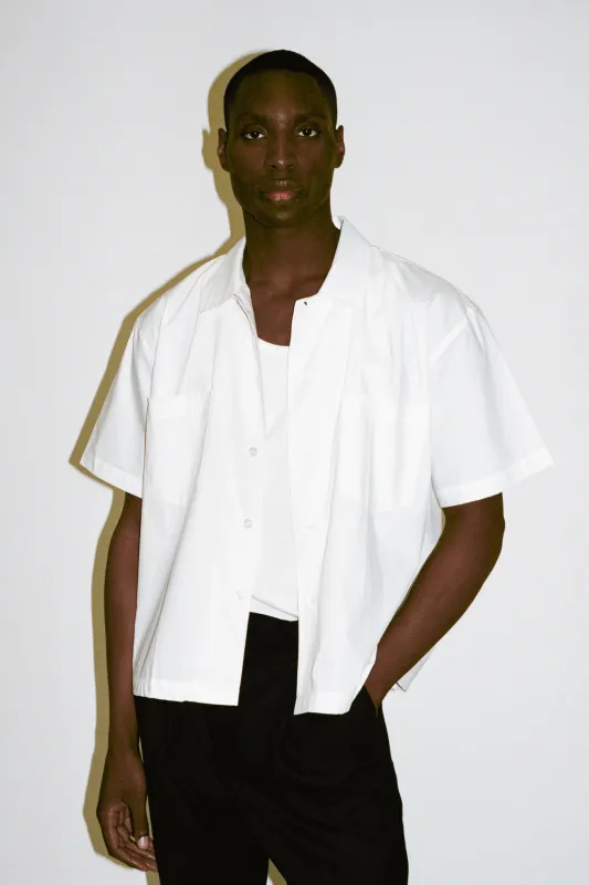 Venice Short-Sleeve Summer Shirt  |  Eggshell sold by California Arts