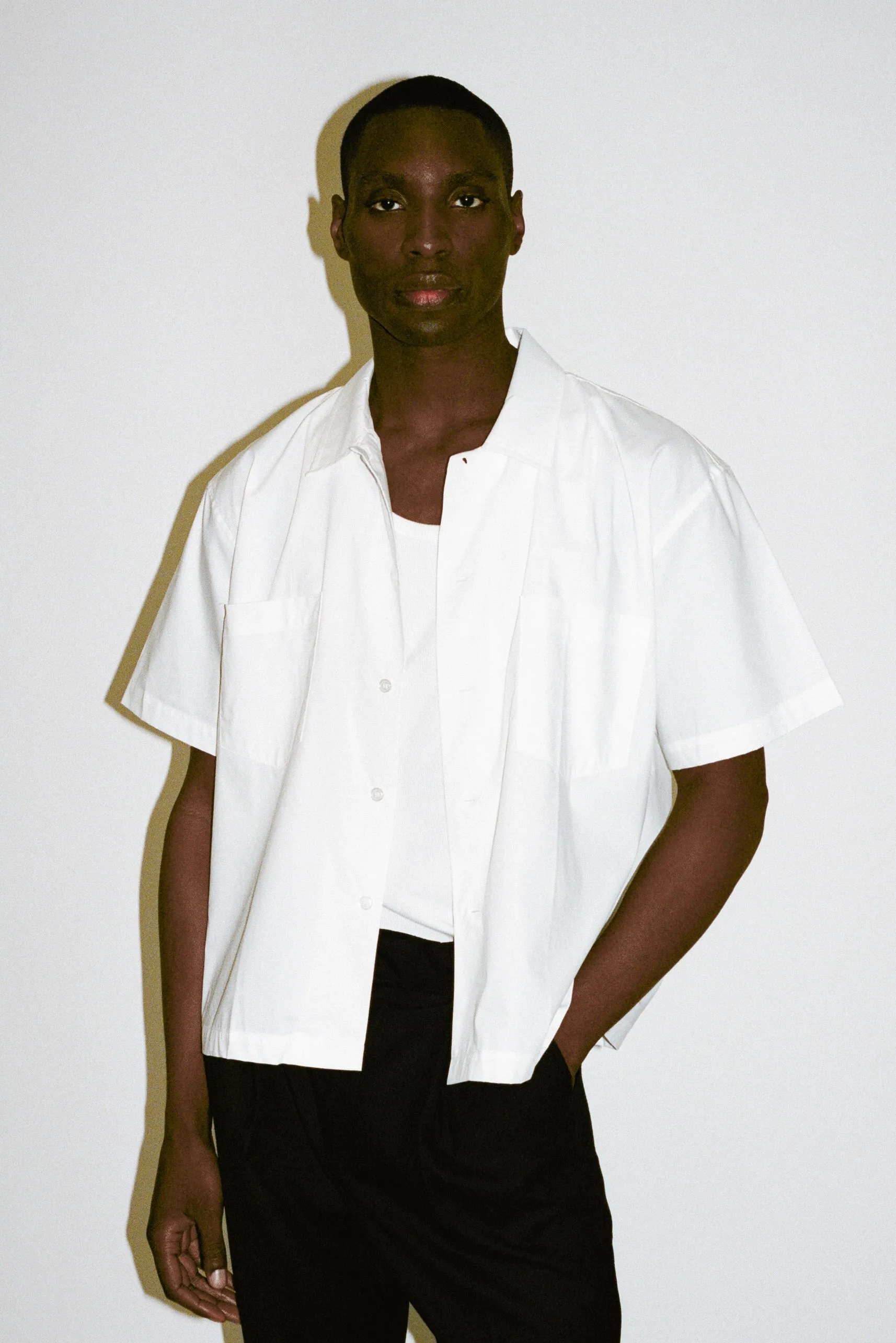 Venice Short-Sleeve Summer Shirt | Eggshell sold by California Arts