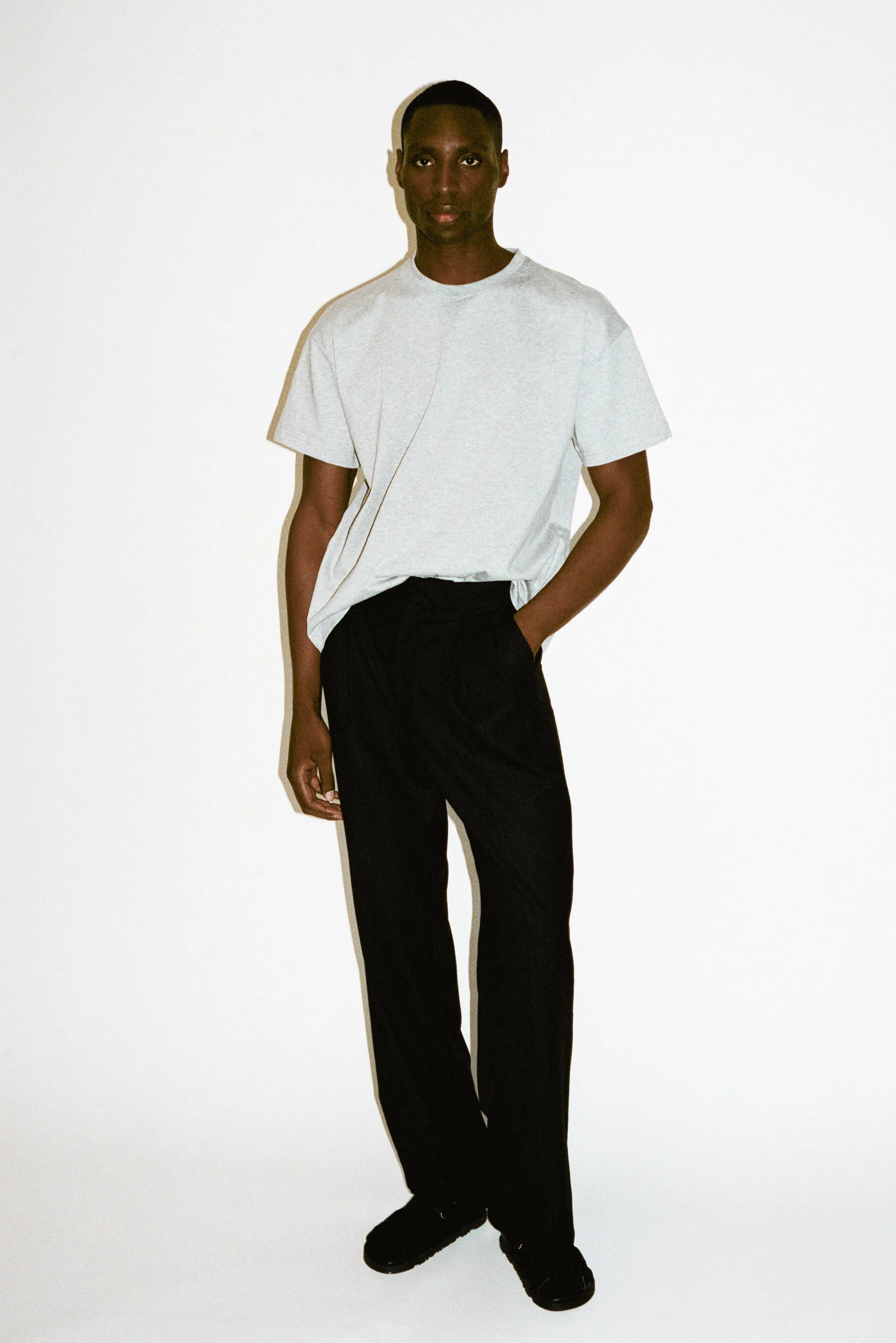 Eames Americana Fit T-Shirt | Grey Melange sold by California Arts product image thumbnail 3