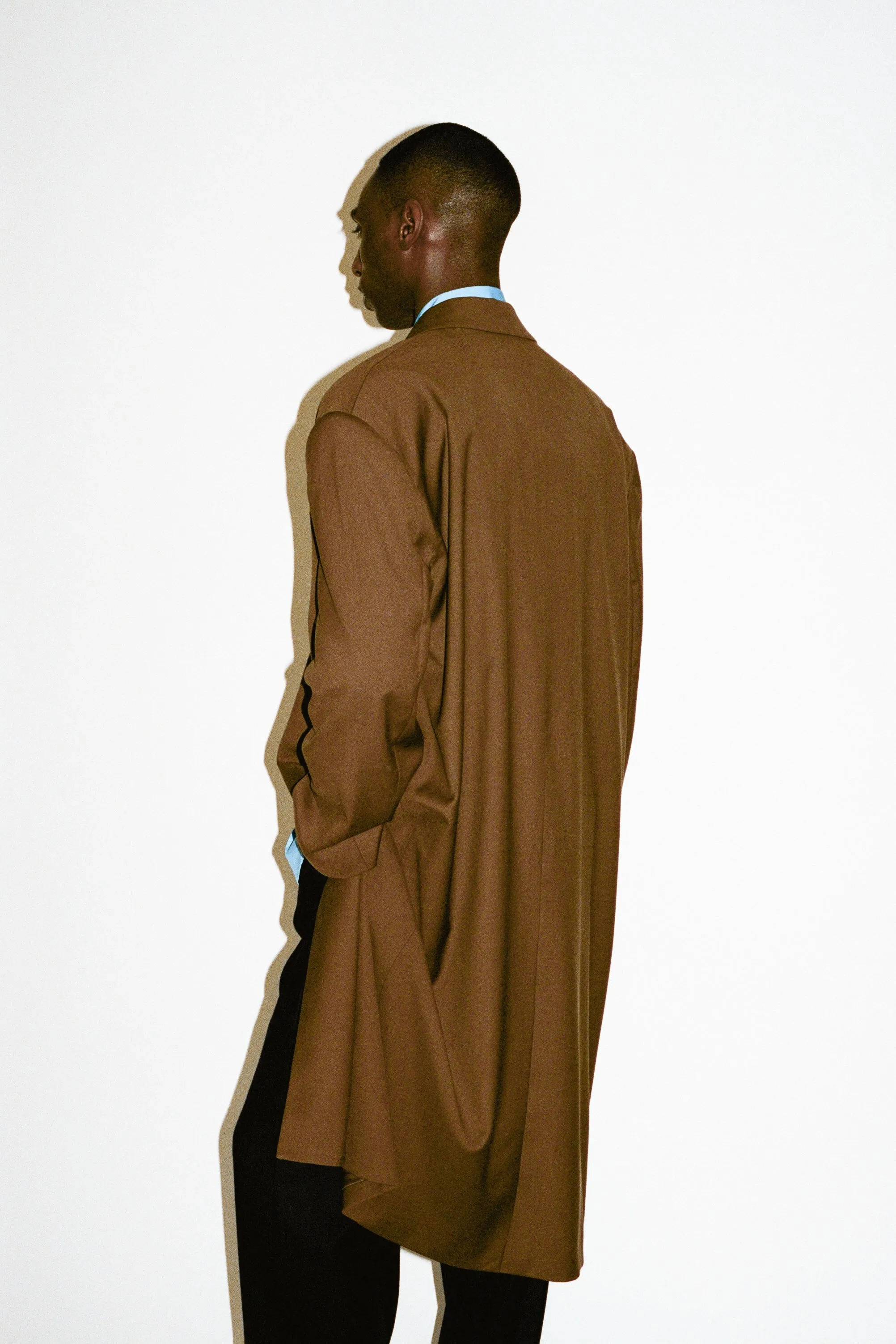 Neutra Oversized Structural Coat | Ganache sold by California Arts product image thumbnail 5