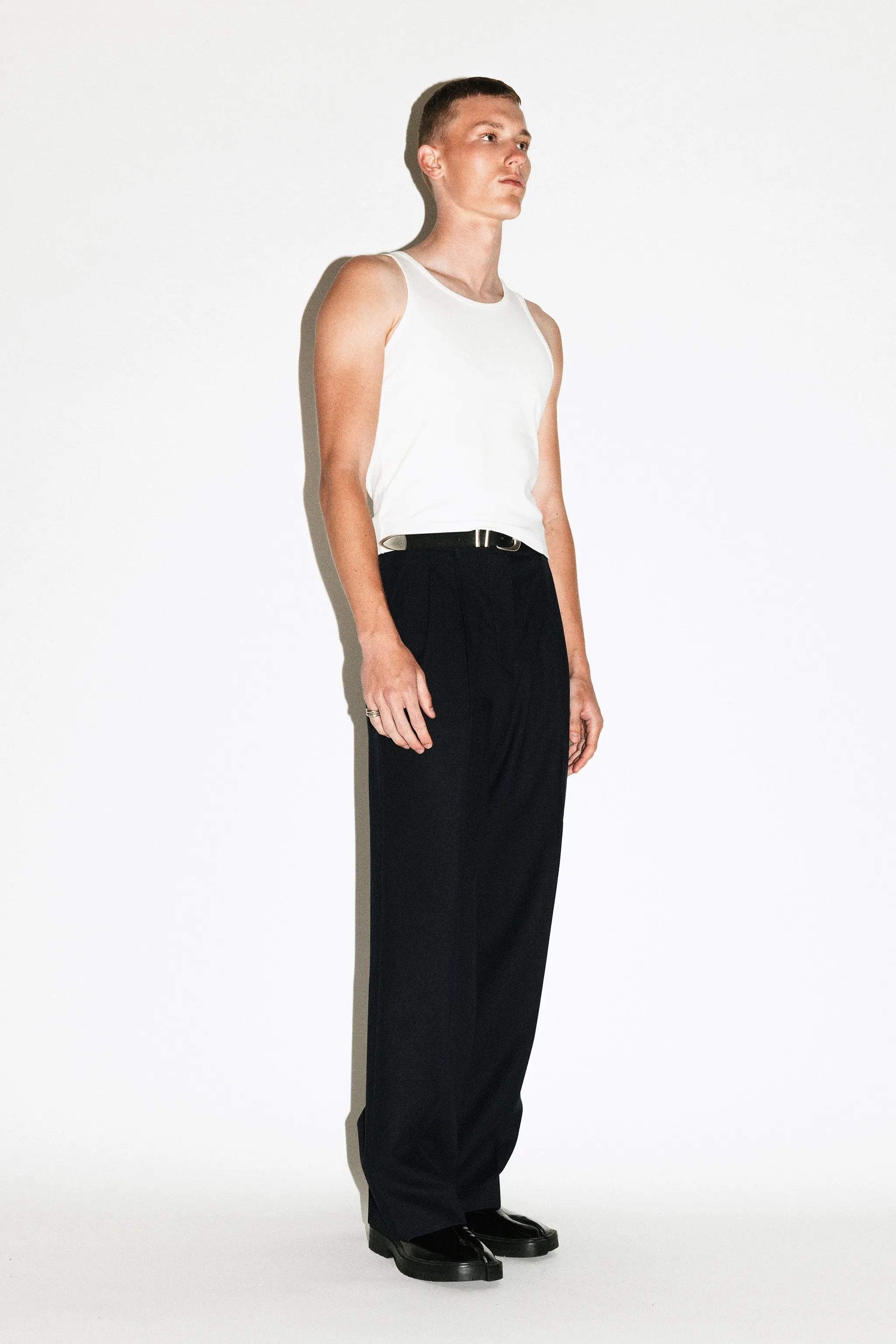 Dume Wide-Leg Ultra-Pleated Trouser | Black sold by California Arts product image thumbnail 2
