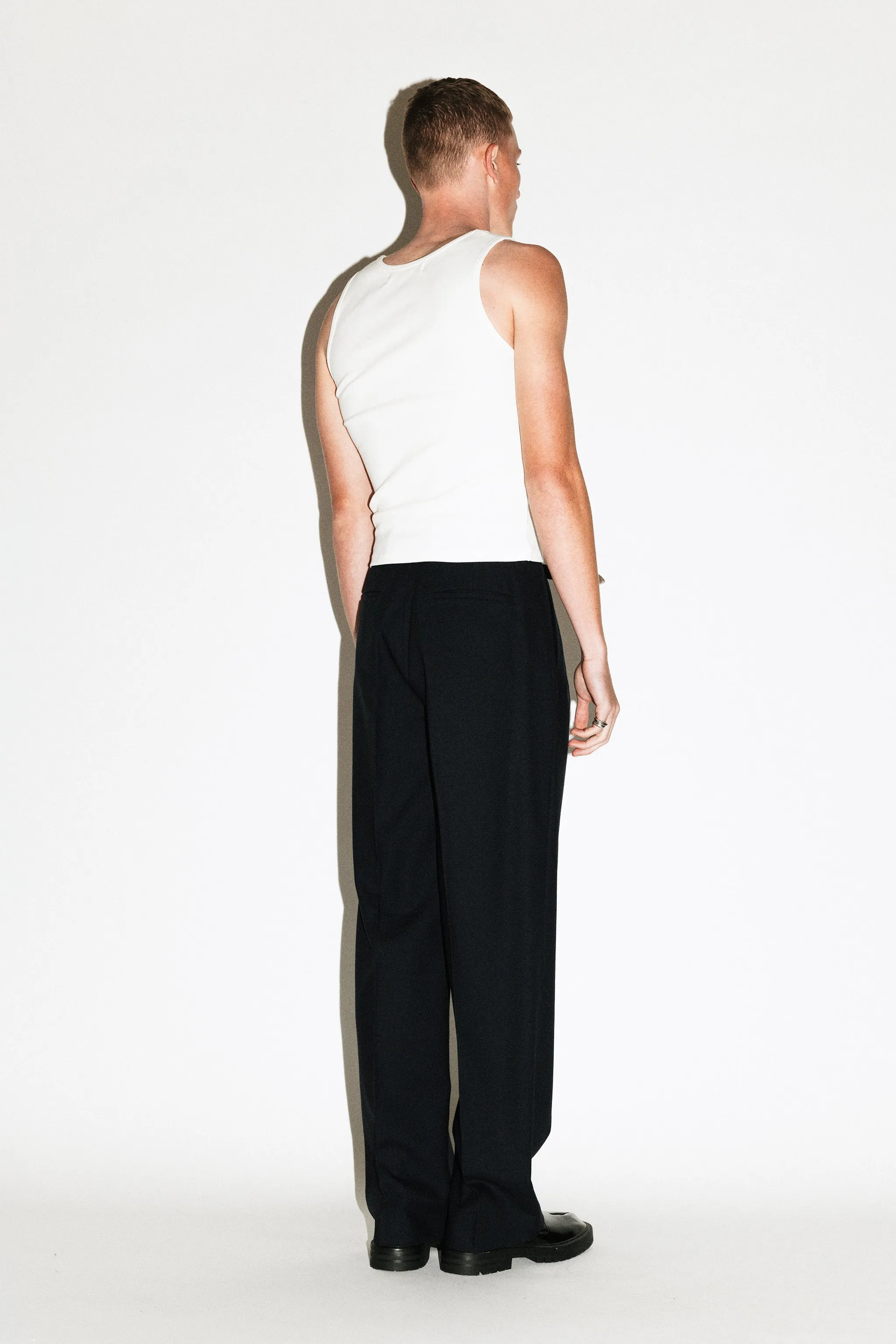 Dume Wide-Leg Ultra-Pleated Trouser | Black sold by California Arts product image thumbnail 3