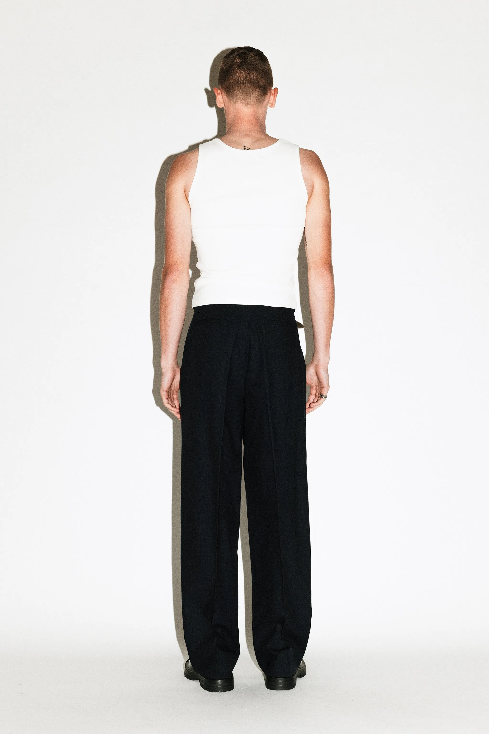 Dume Wide-Leg Ultra-Pleated Trouser | Black sold by California Arts product image thumbnail 4