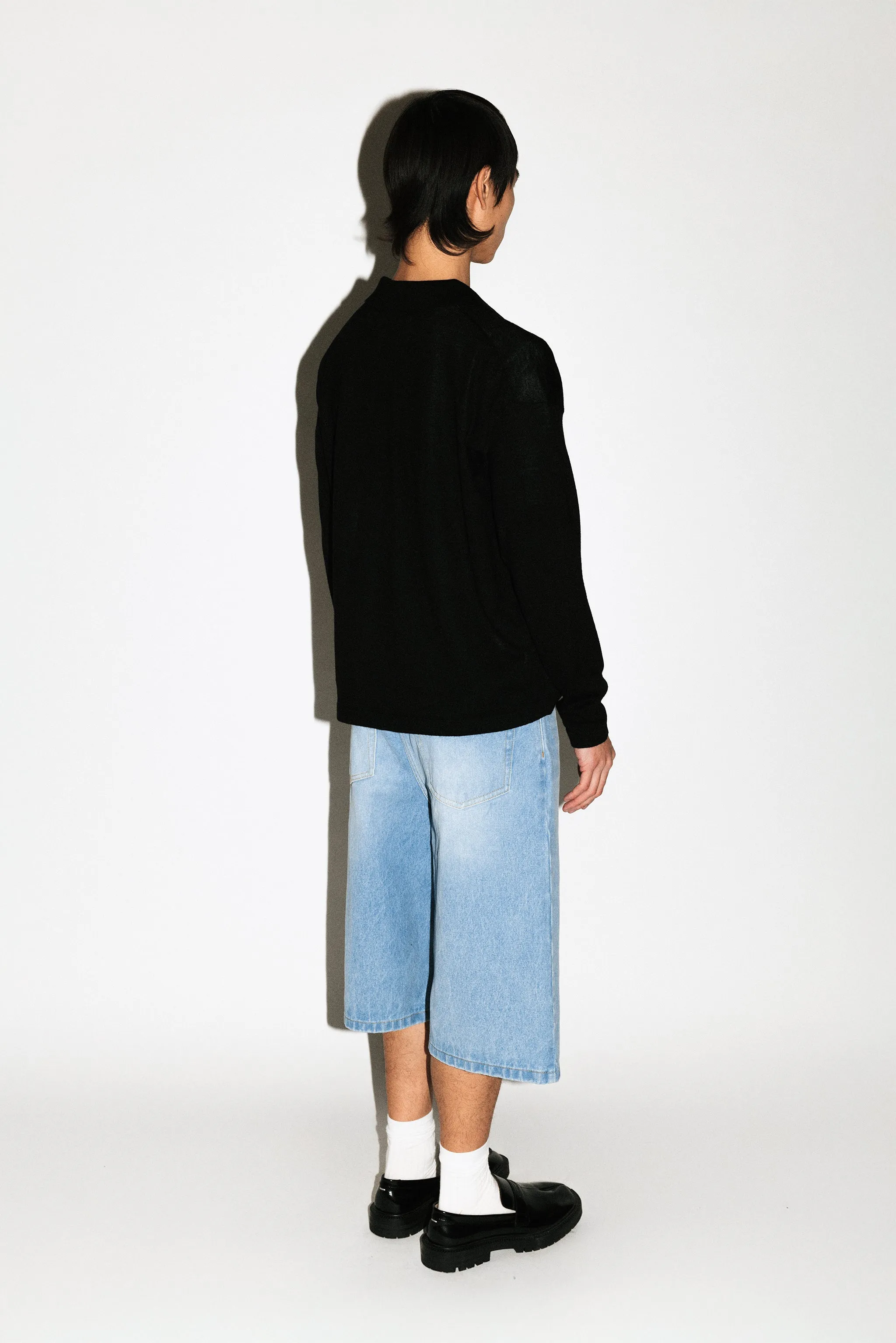 Baxter Wide-Leg Denim Shorts | Rinse sold by California Arts product image thumbnail 3