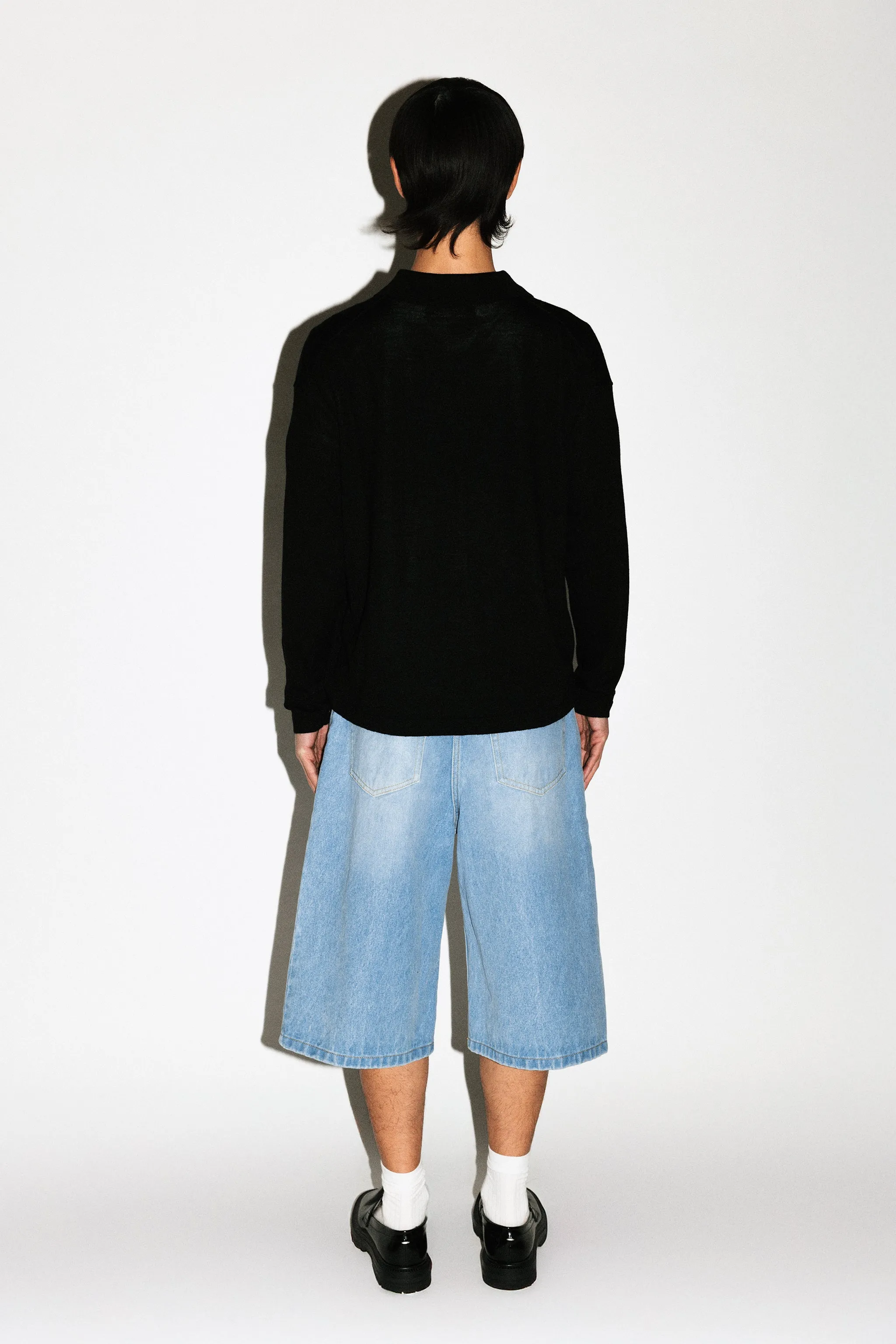 Baxter Wide-Leg Denim Shorts | Rinse sold by California Arts product image thumbnail 4