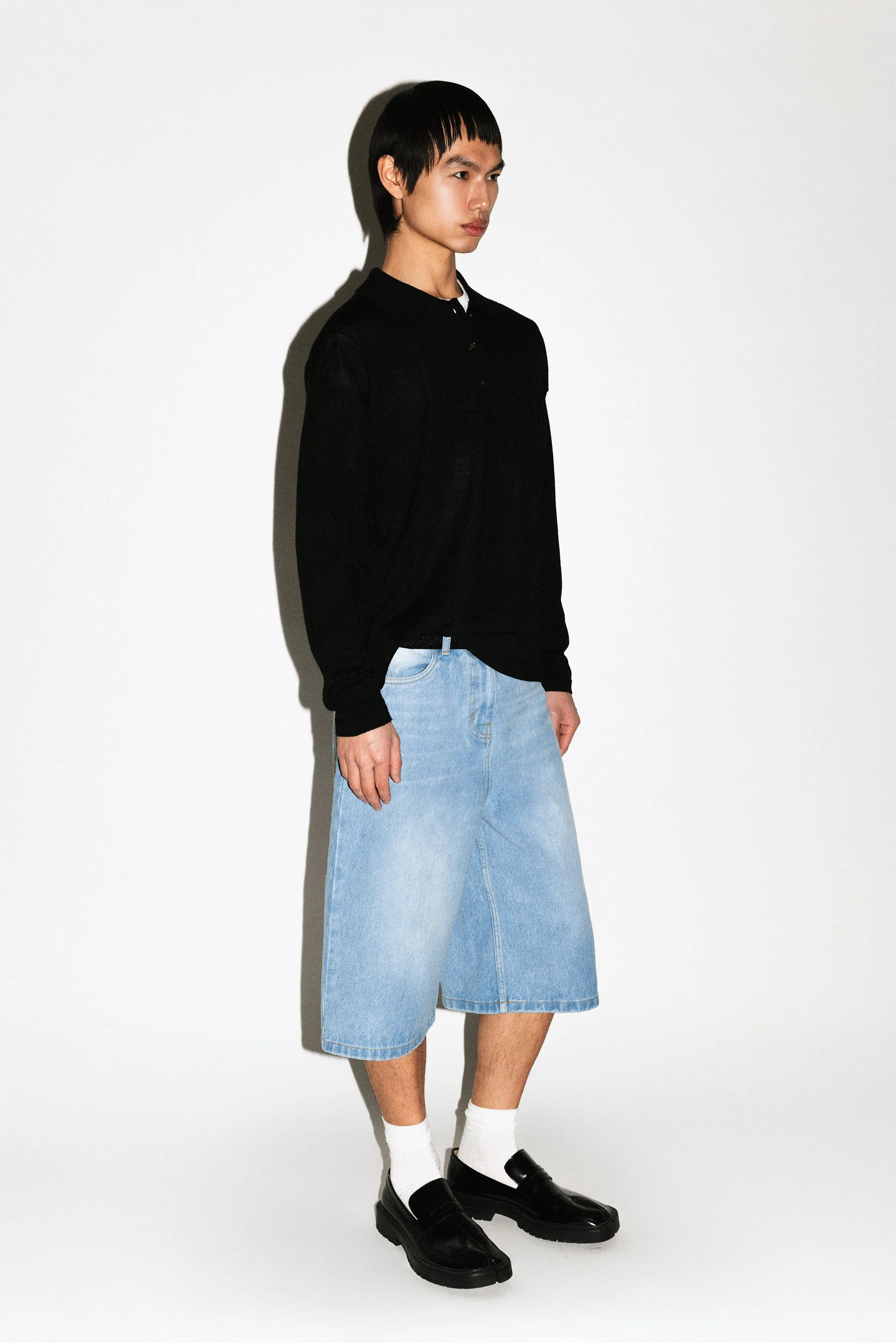 Baxter Wide-Leg Denim Shorts | Rinse sold by California Arts product image thumbnail 2