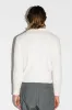 Hoover Textural Slim Zip Cardigan | Off-White sold by California Arts