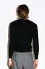 Almont Slim Crew Cardigan | Black sold by California Arts