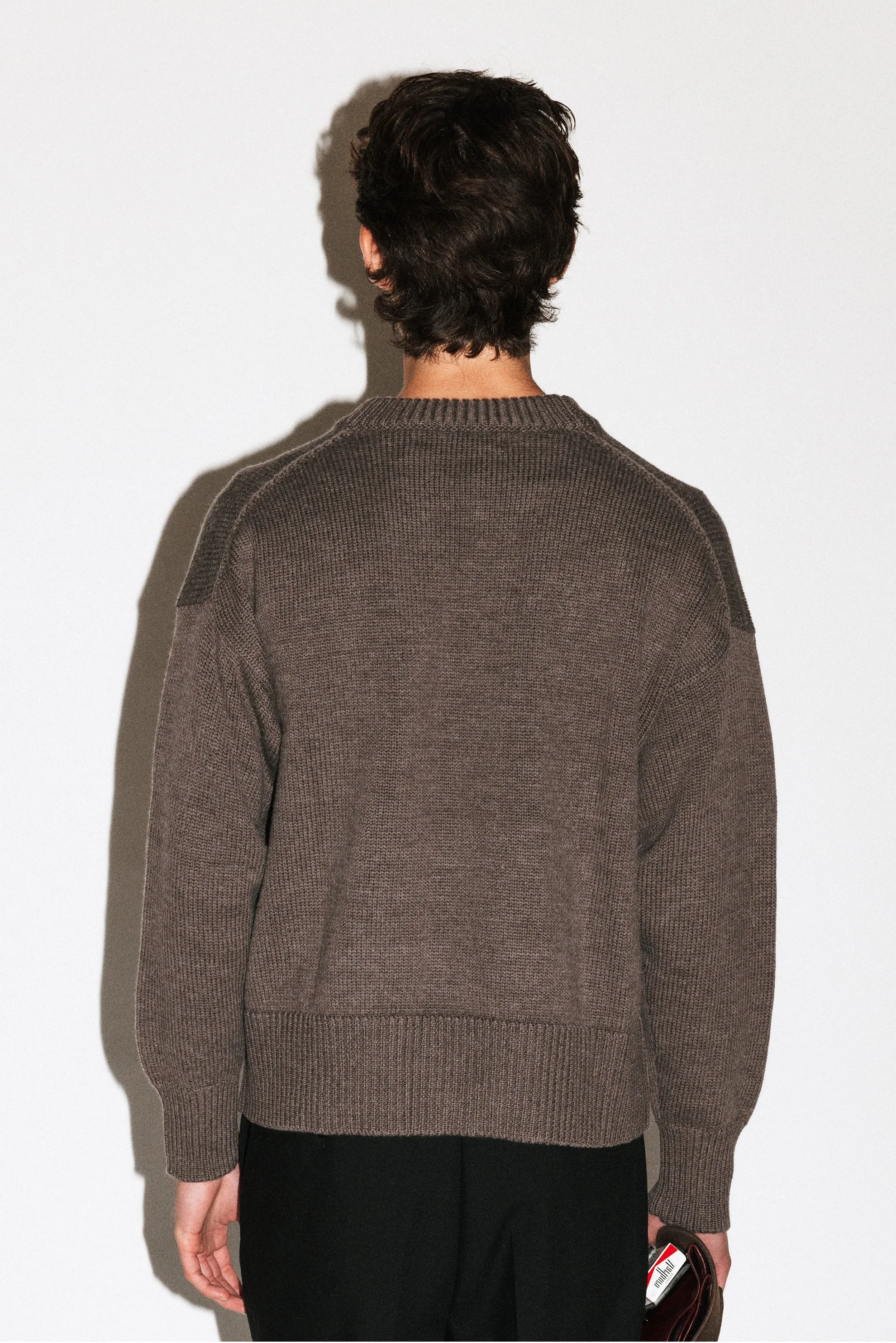 Palos Oversized Crew-Neck Sweater | Taupe Melange sold by California Arts product image thumbnail 5