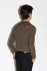 Murray Slim Long Sleeve Silk Henley  |  Olive sold by California Arts