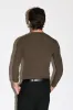 Murray Slim Long Sleeve Silk Henley  |  Olive sold by California Arts