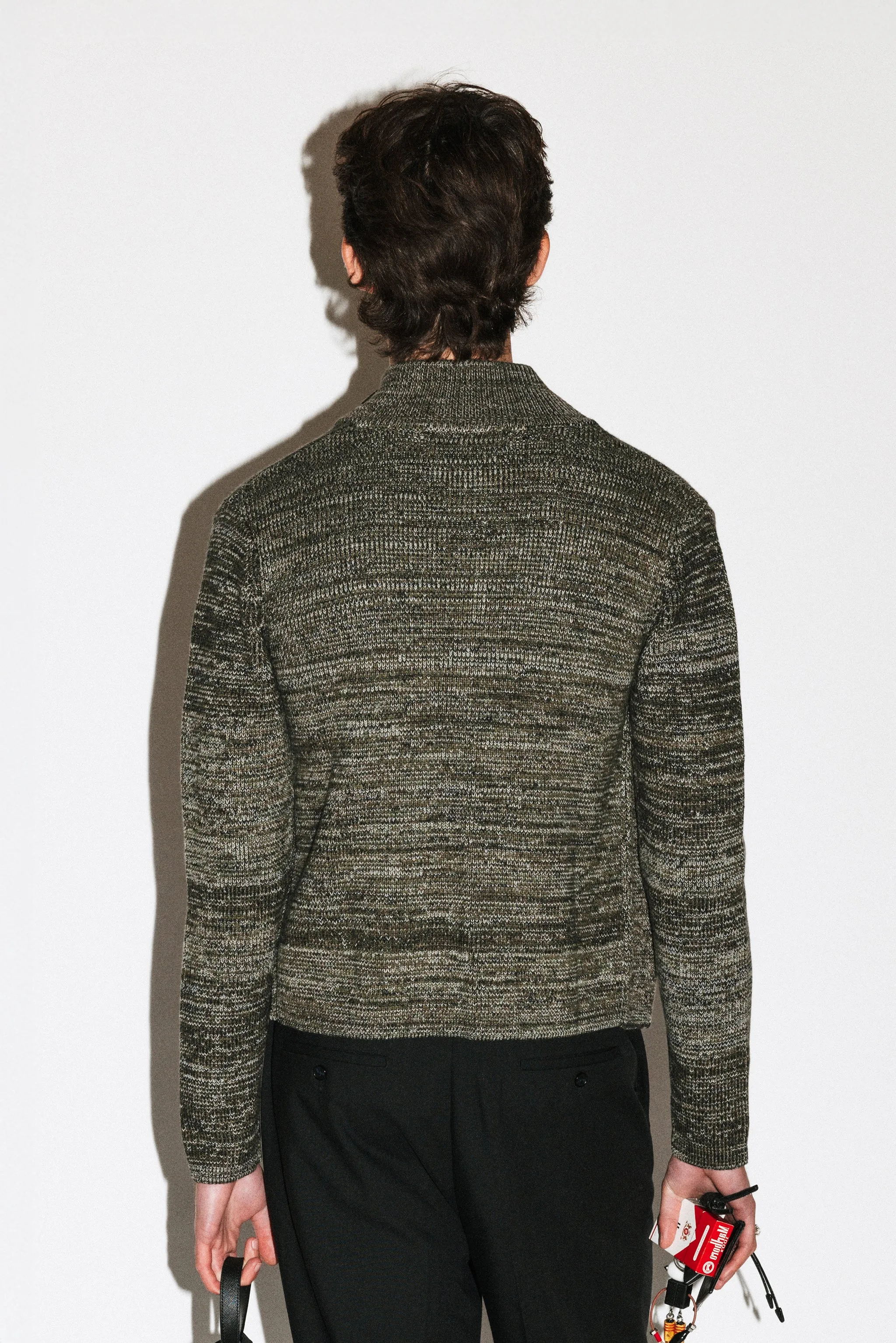 Silverado Slim Zip Cardigan | Moss sold by California Arts product image thumbnail 5