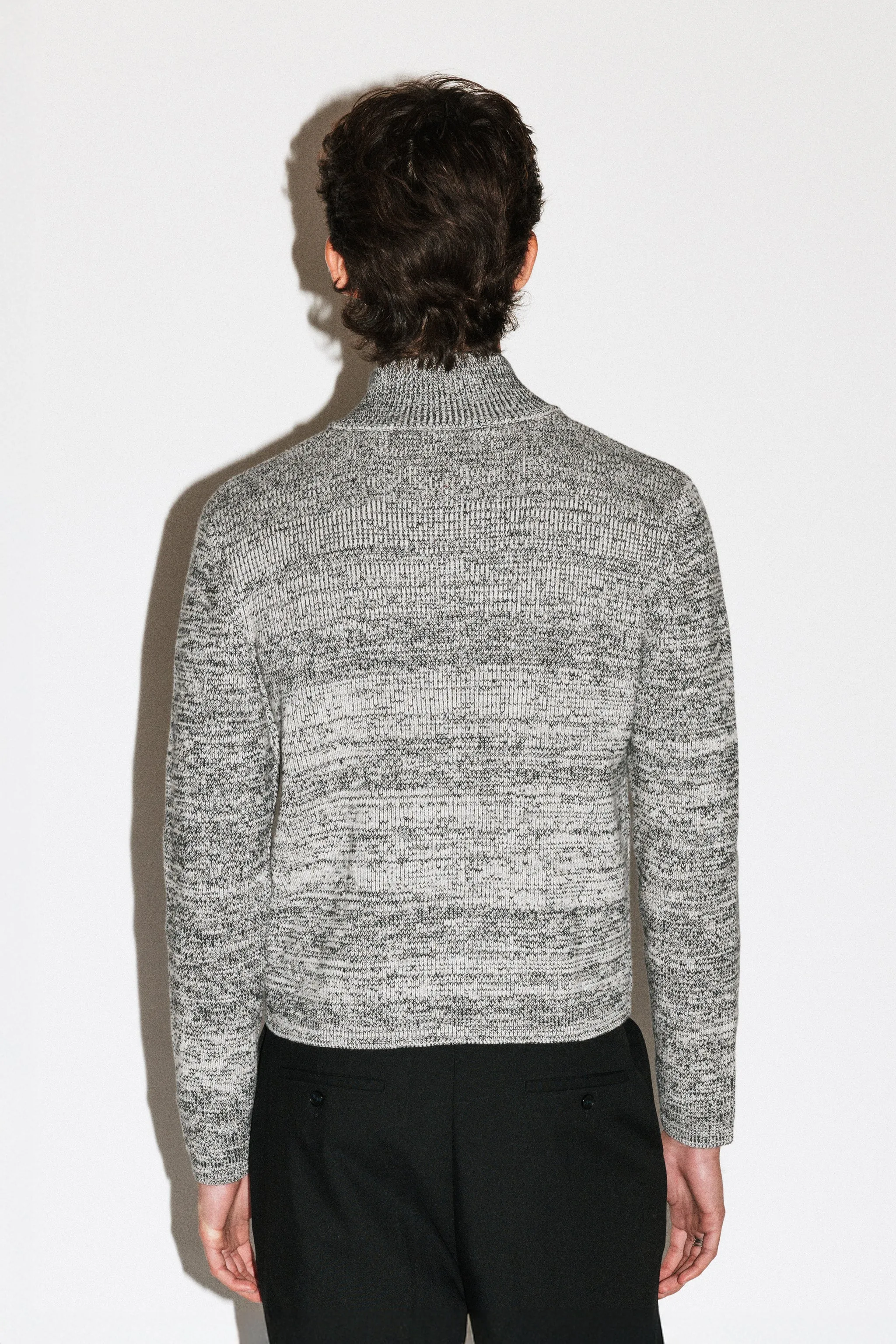 Silverado Slim Zip Cardigan | Salt & Pepper sold by California Arts product image thumbnail 4