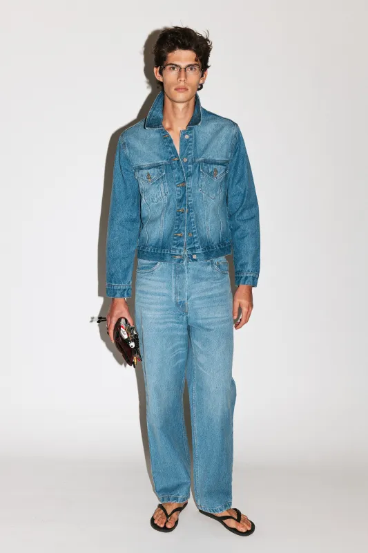 Wilson Loose Taper Straight Leg Jeans  |  Vintage Blue sold by California Arts