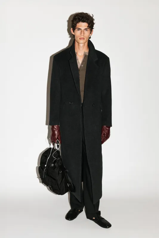 Manhattan Oversized Overcoat  |  Charcoal Melange sold by California Arts