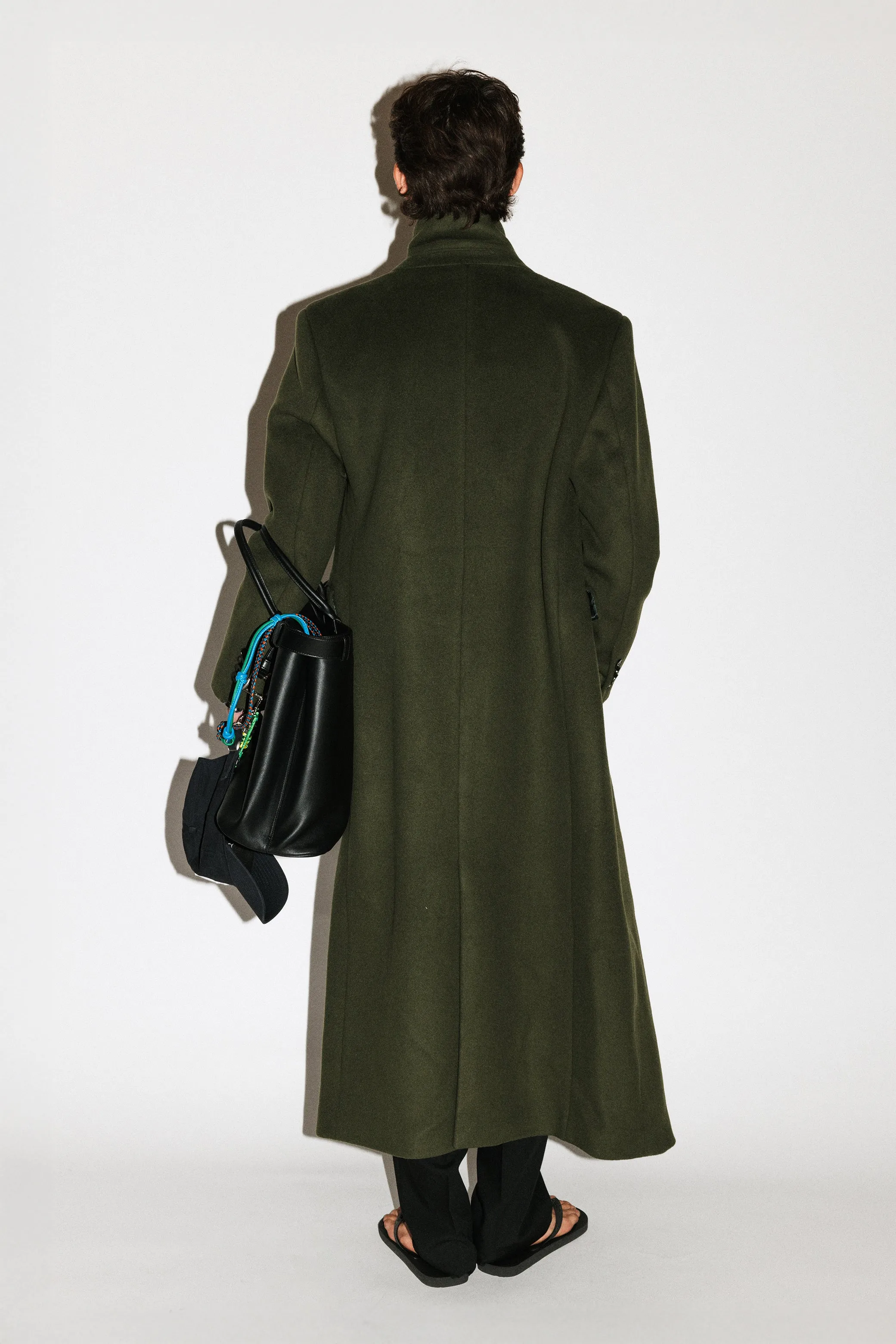 Manhattan Oversized Overcoat | Deep Moss sold by California Arts product image thumbnail 4