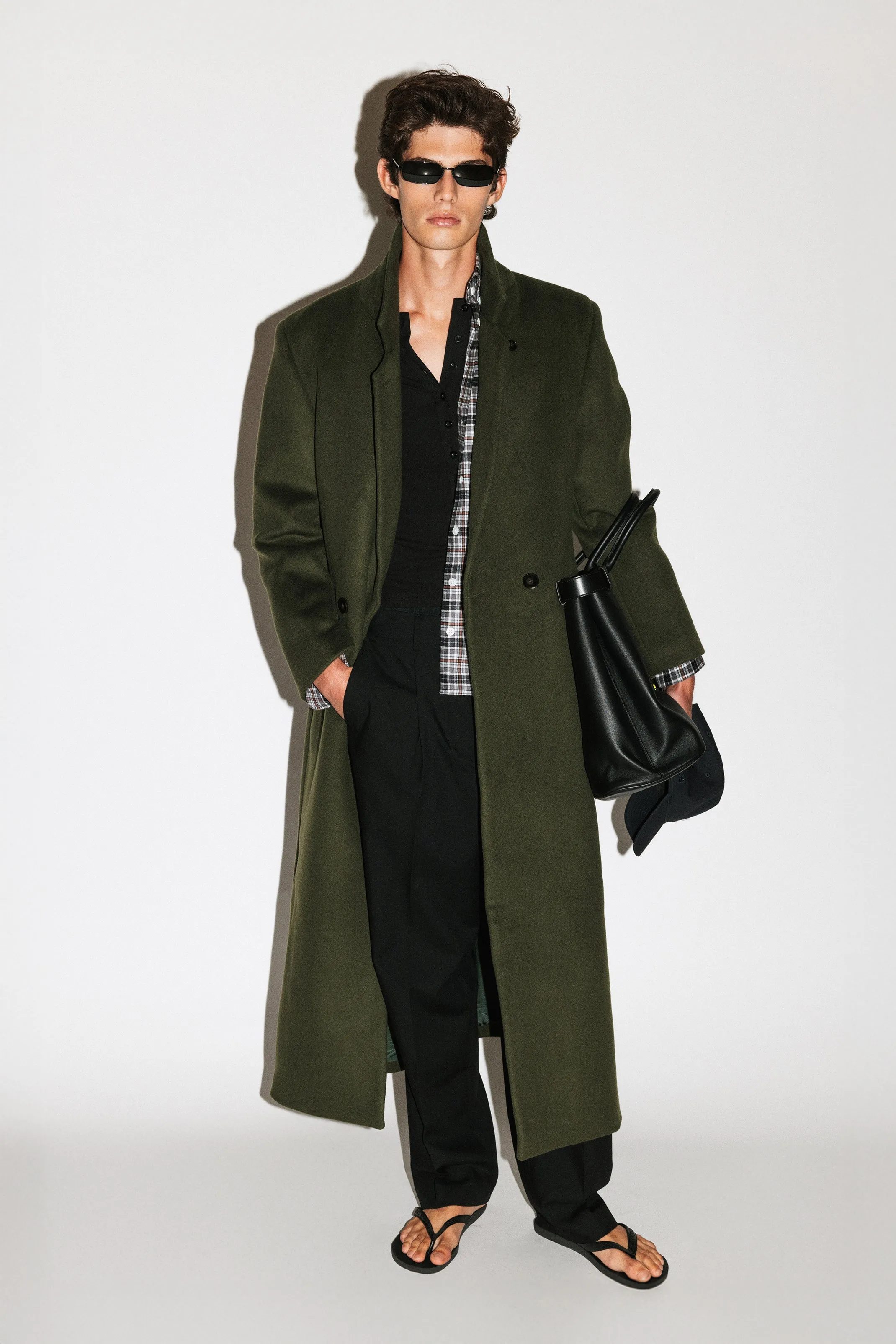 Manhattan Oversized Overcoat | Deep Moss sold by California Arts