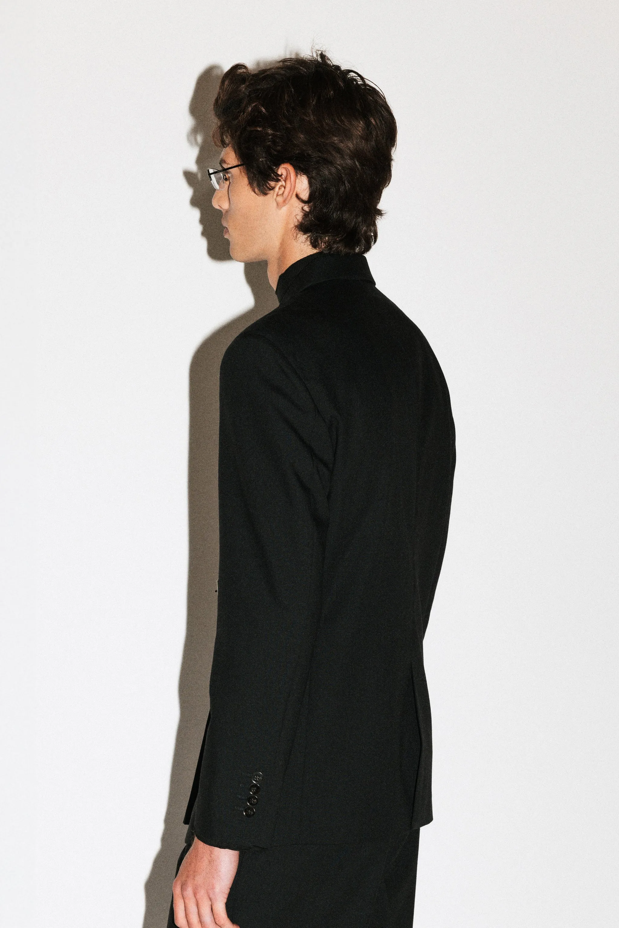 Peninsula Double-Breasted Belted Blazer | Black sold by California Arts product image thumbnail 5