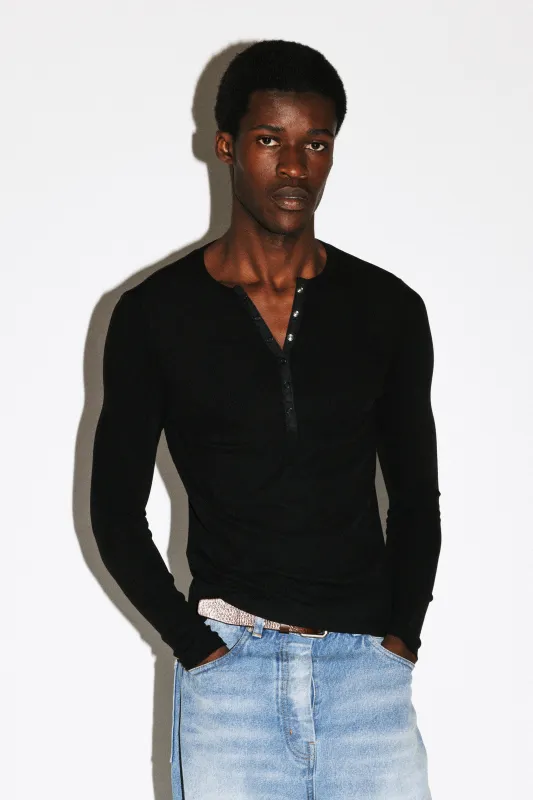 Dillon Slim Snap Henley sold by California Arts