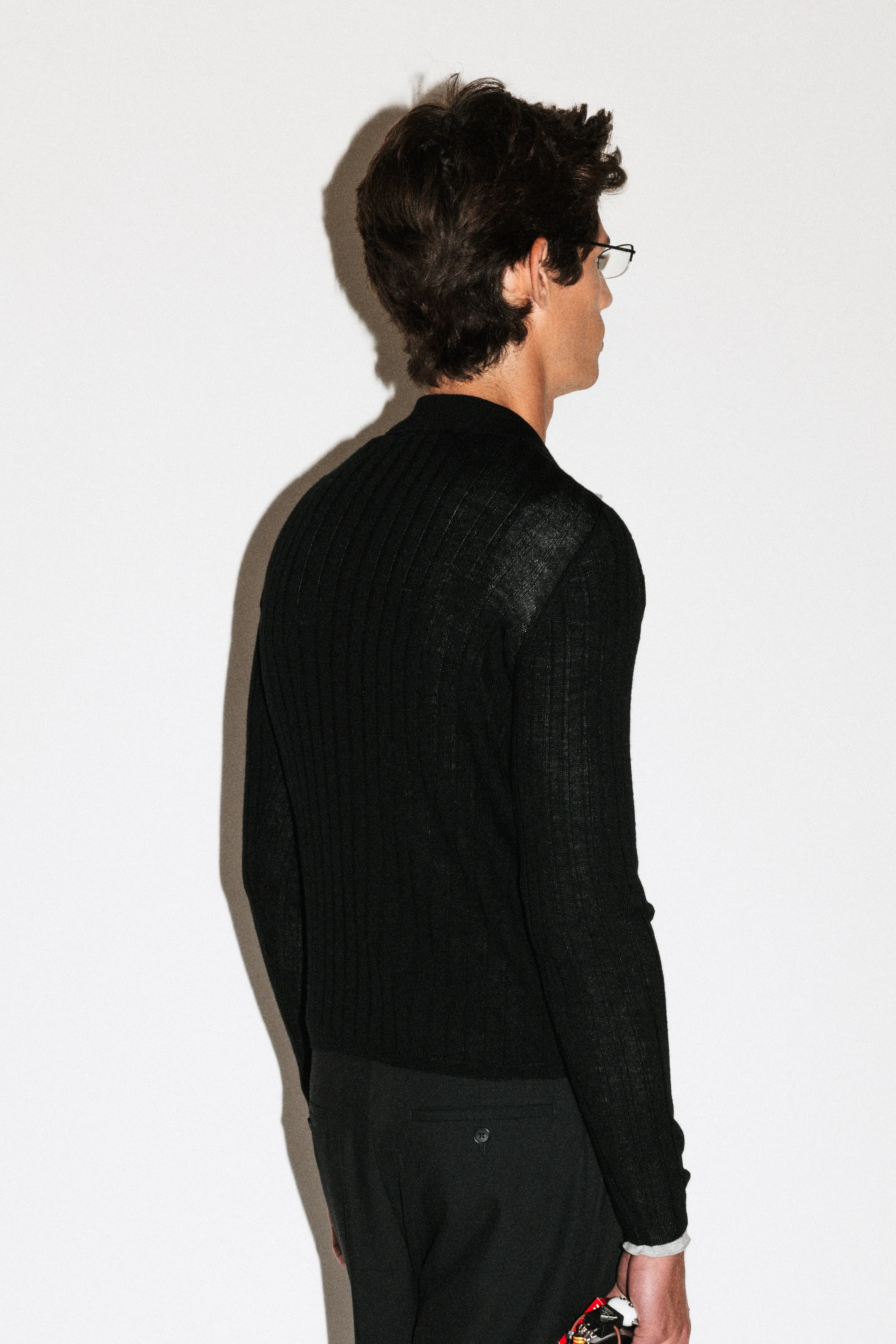 Harland Ribbed Knit Polo sold by California Arts product image thumbnail 3