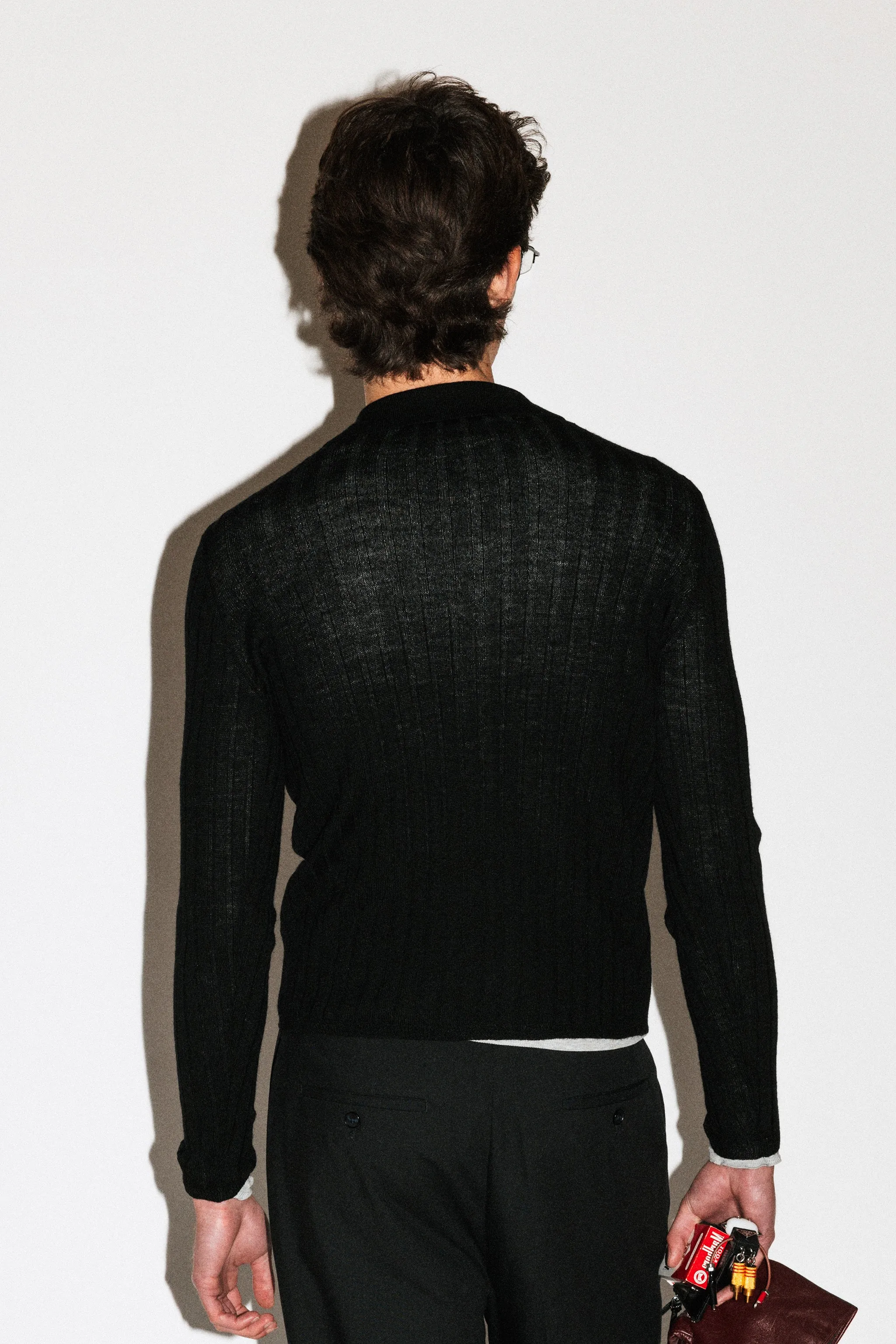 Harland Ribbed Knit Polo sold by California Arts product image thumbnail 4