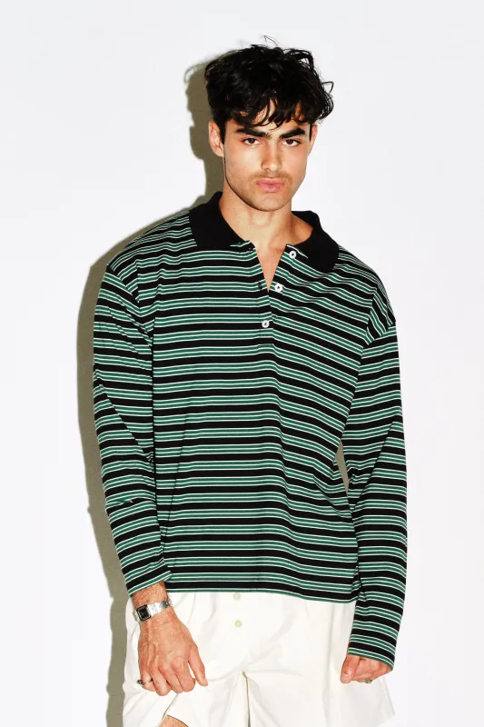 Elwyn Oversized Long Sleeve Polo sold by California Arts