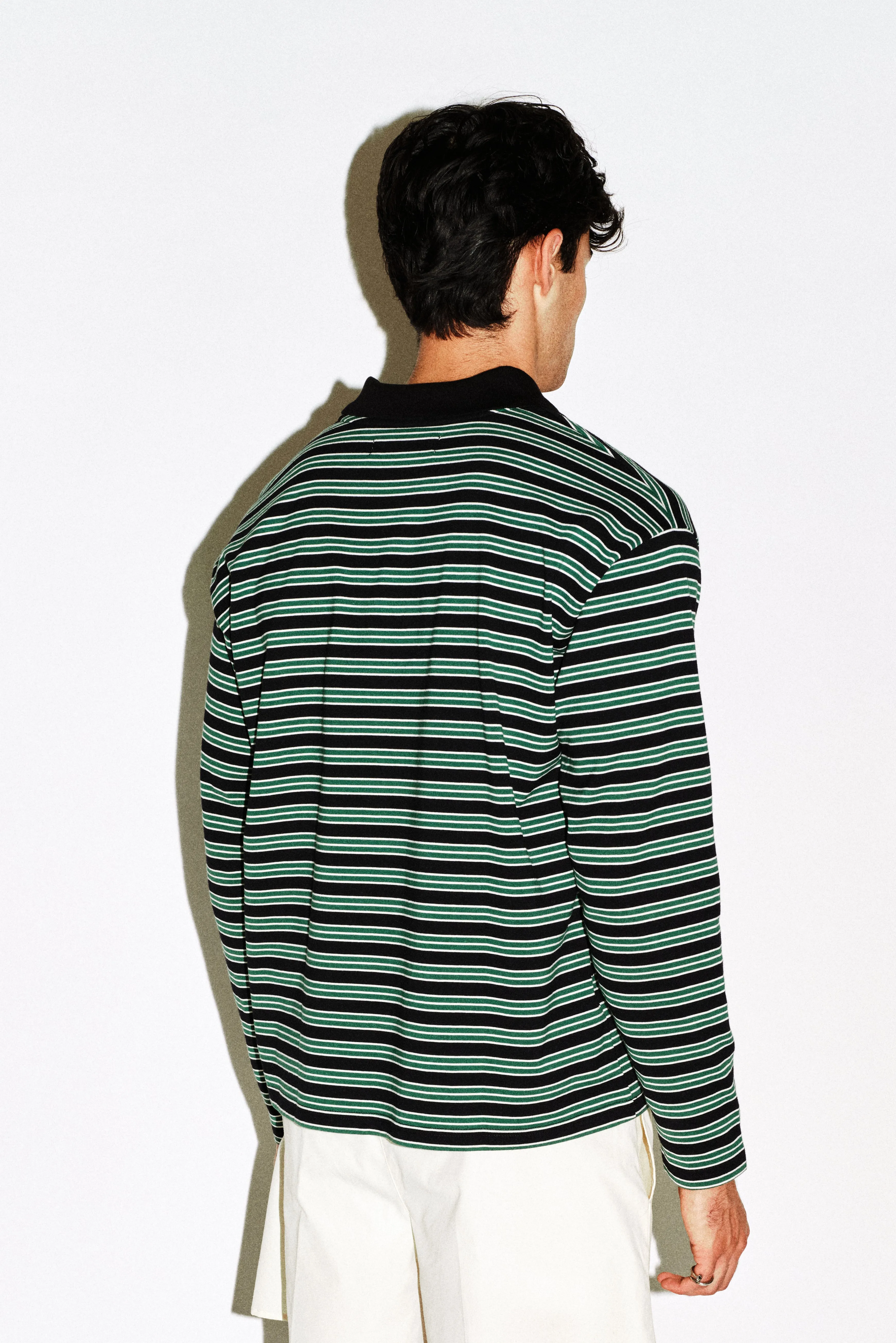 Elwyn Oversized Long Sleeve Polo sold by California Arts product image thumbnail 3