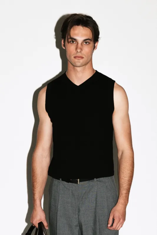 Berkeley Merino V-Neck Vest made by California Arts