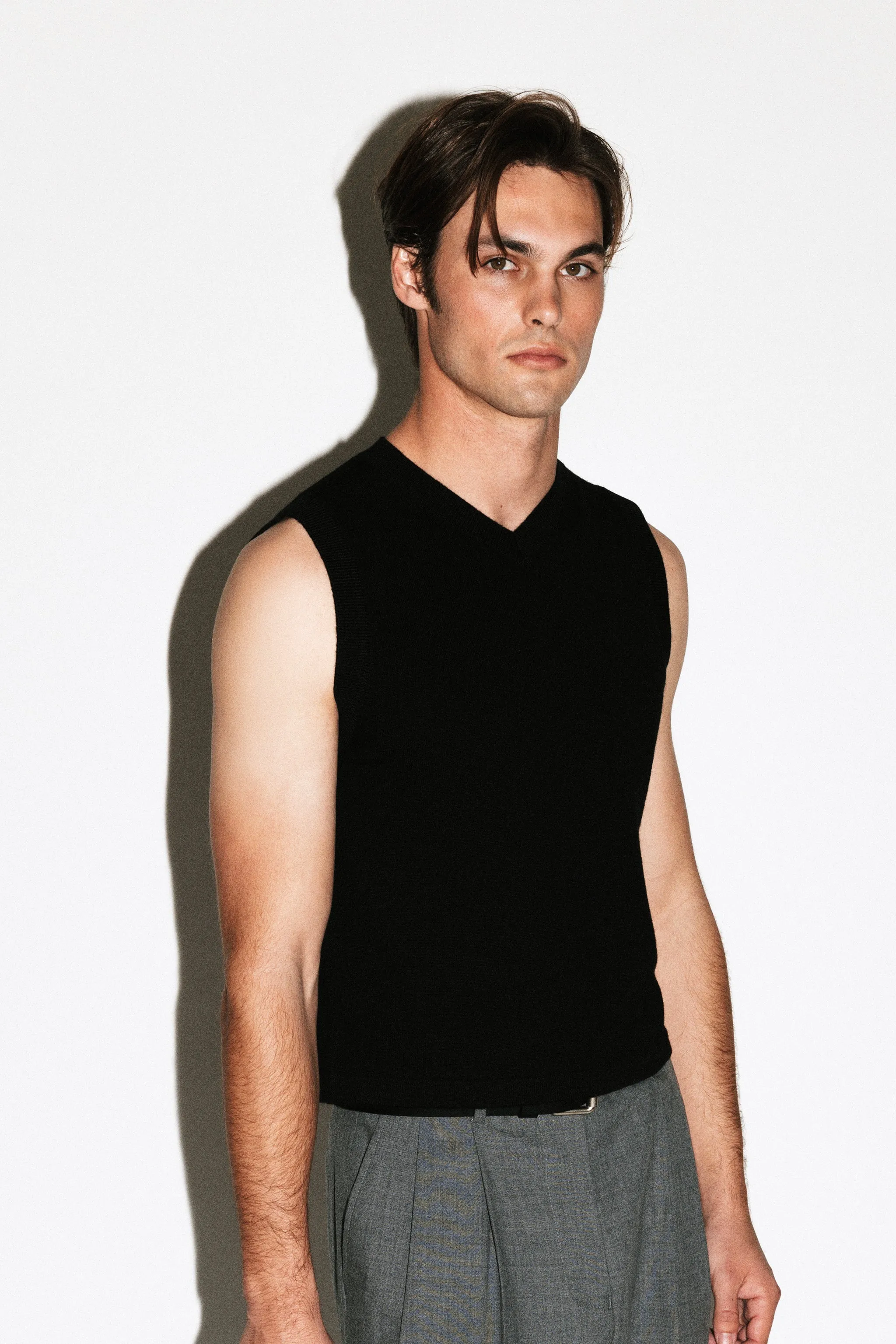 Berkeley Merino V-Neck Vest sold by California Arts product image thumbnail 2