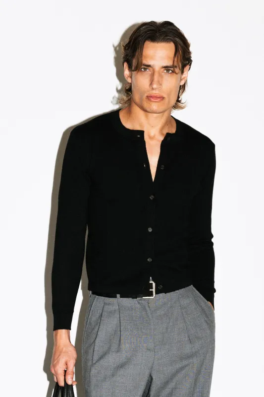 Almont Slim Crew Cardigan made by California Arts