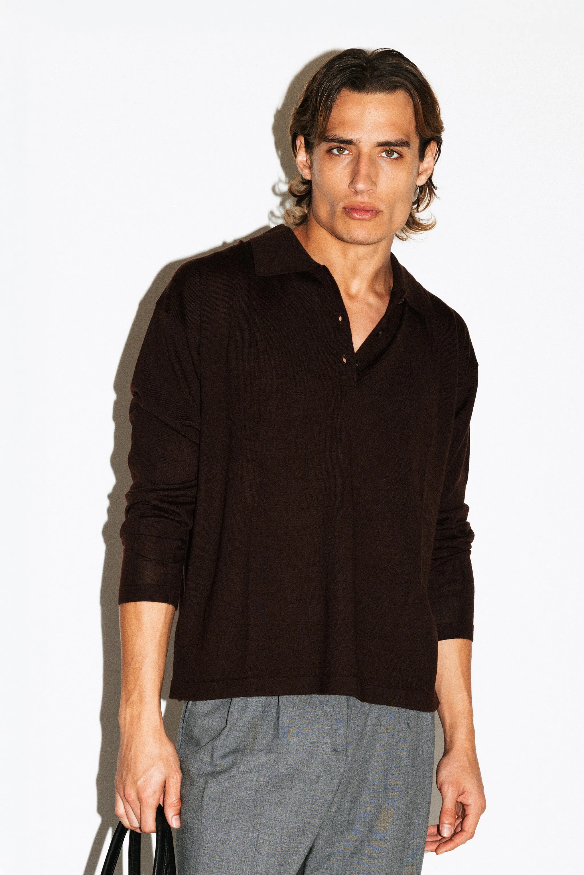 Lakeview Long Sleeve Merino Polo sold by California Arts product image thumbnail 5