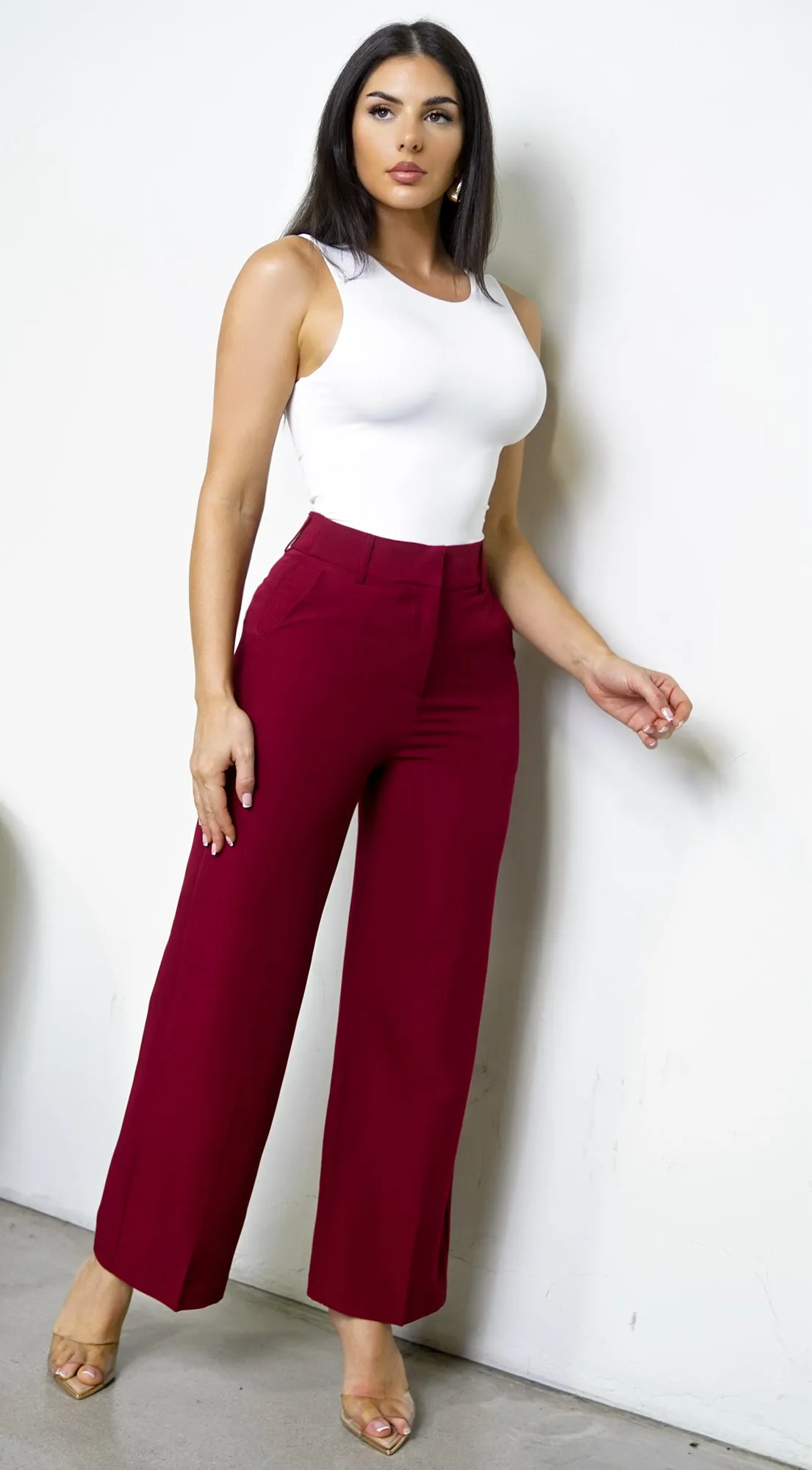 Rivane Pants - Burgundy sold by Emprada product image thumbnail 2